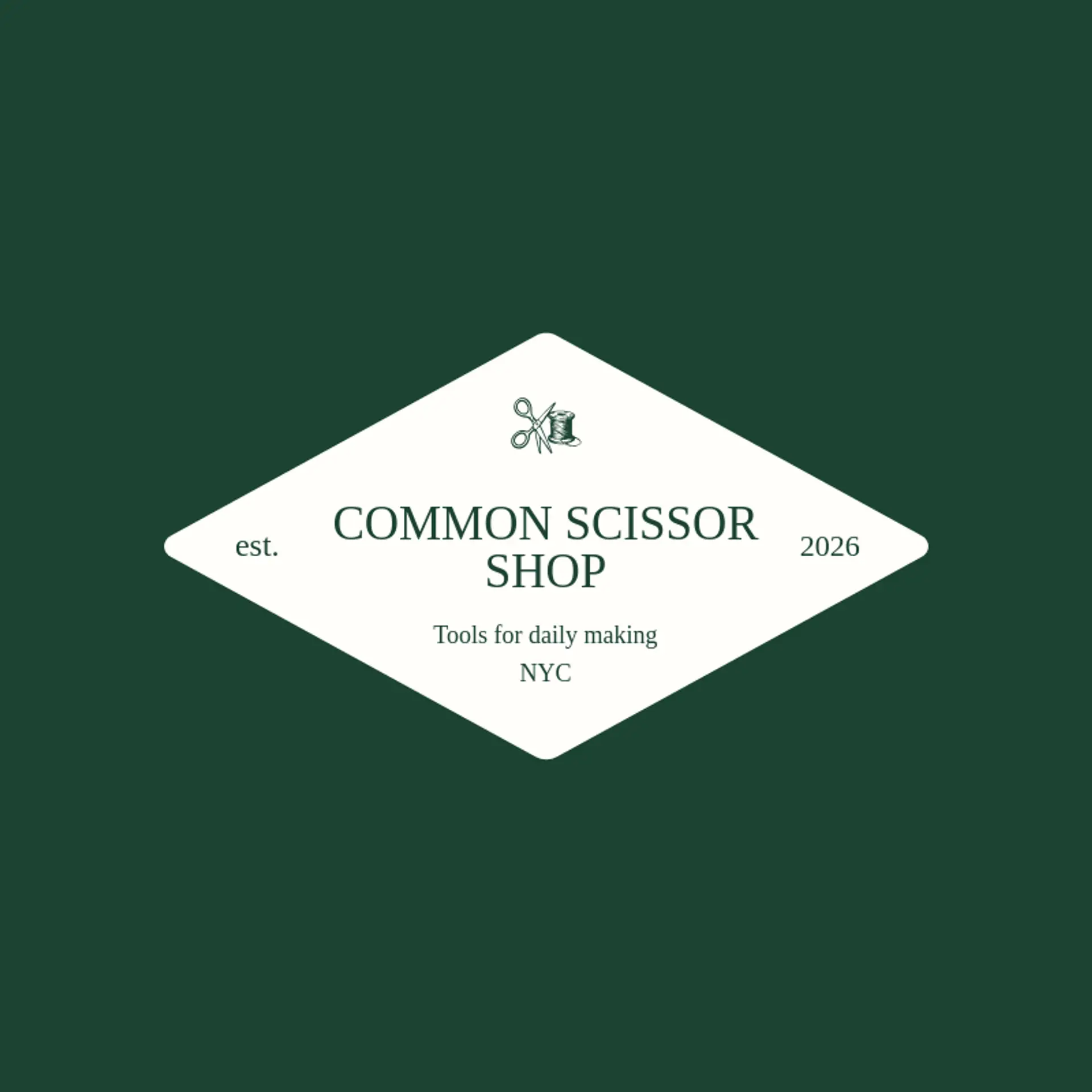 Common Scissor Shop logo for scissors