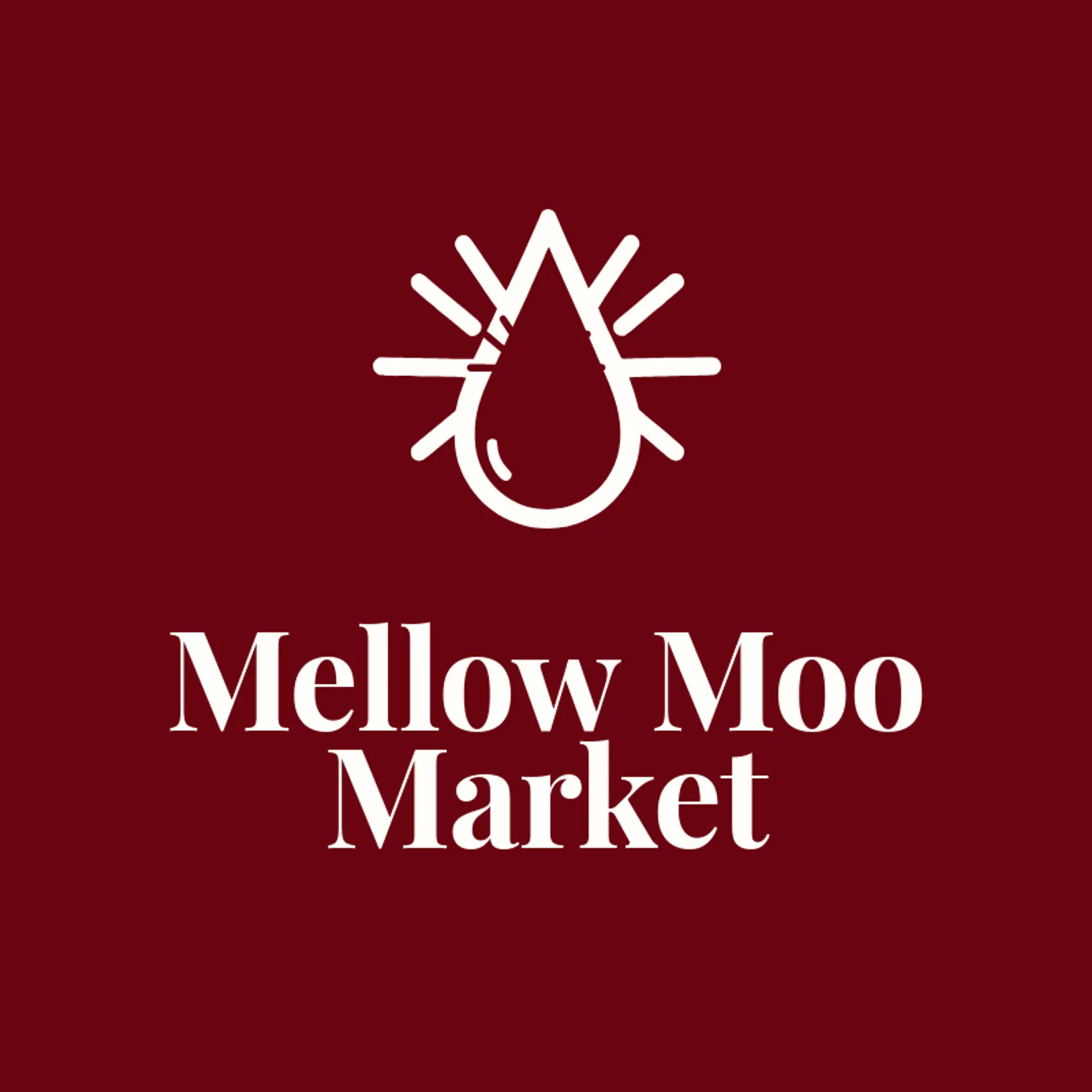 Mellow Moo Market logo for dairy farm