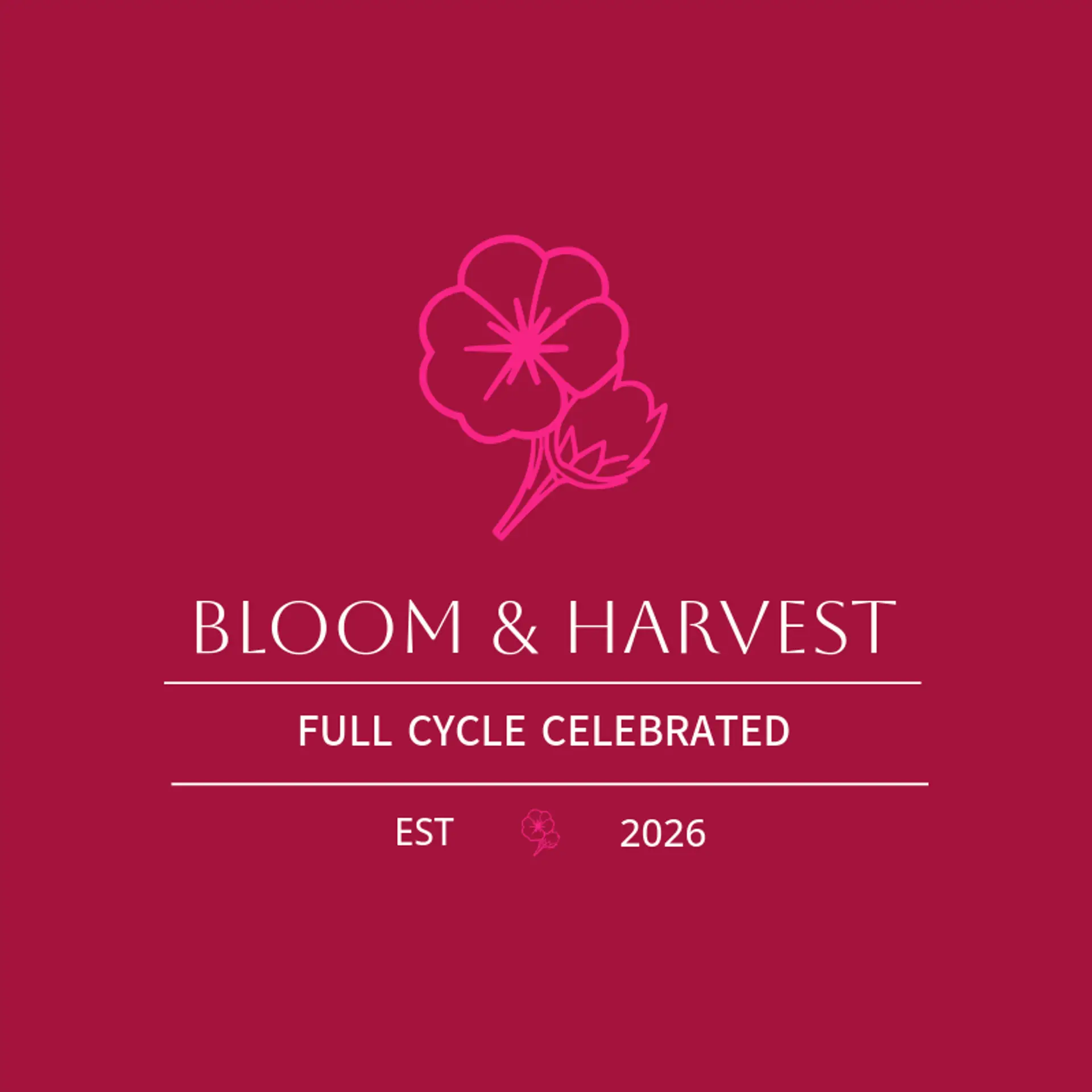 Bloom & Harvest logo for cotton