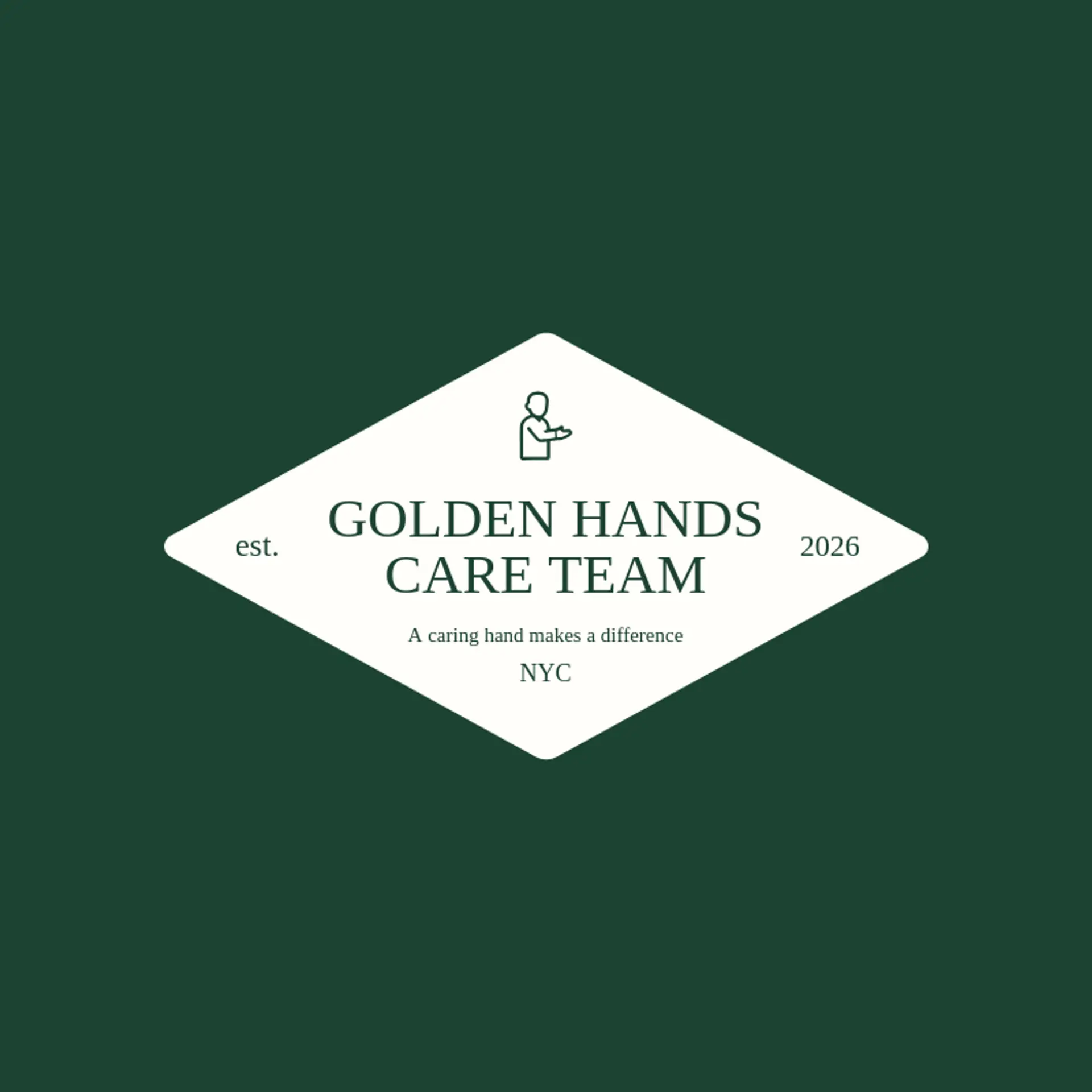 Golden Hands Care Team logo for caregiver