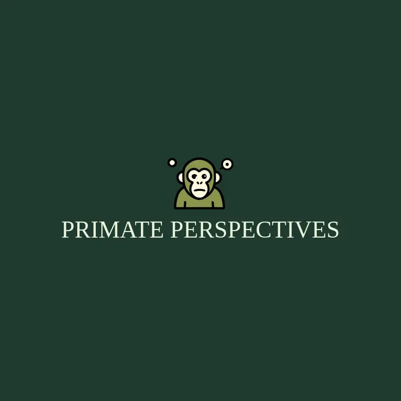 The zoo name Primate Perspectives as a branded logo with a color icon