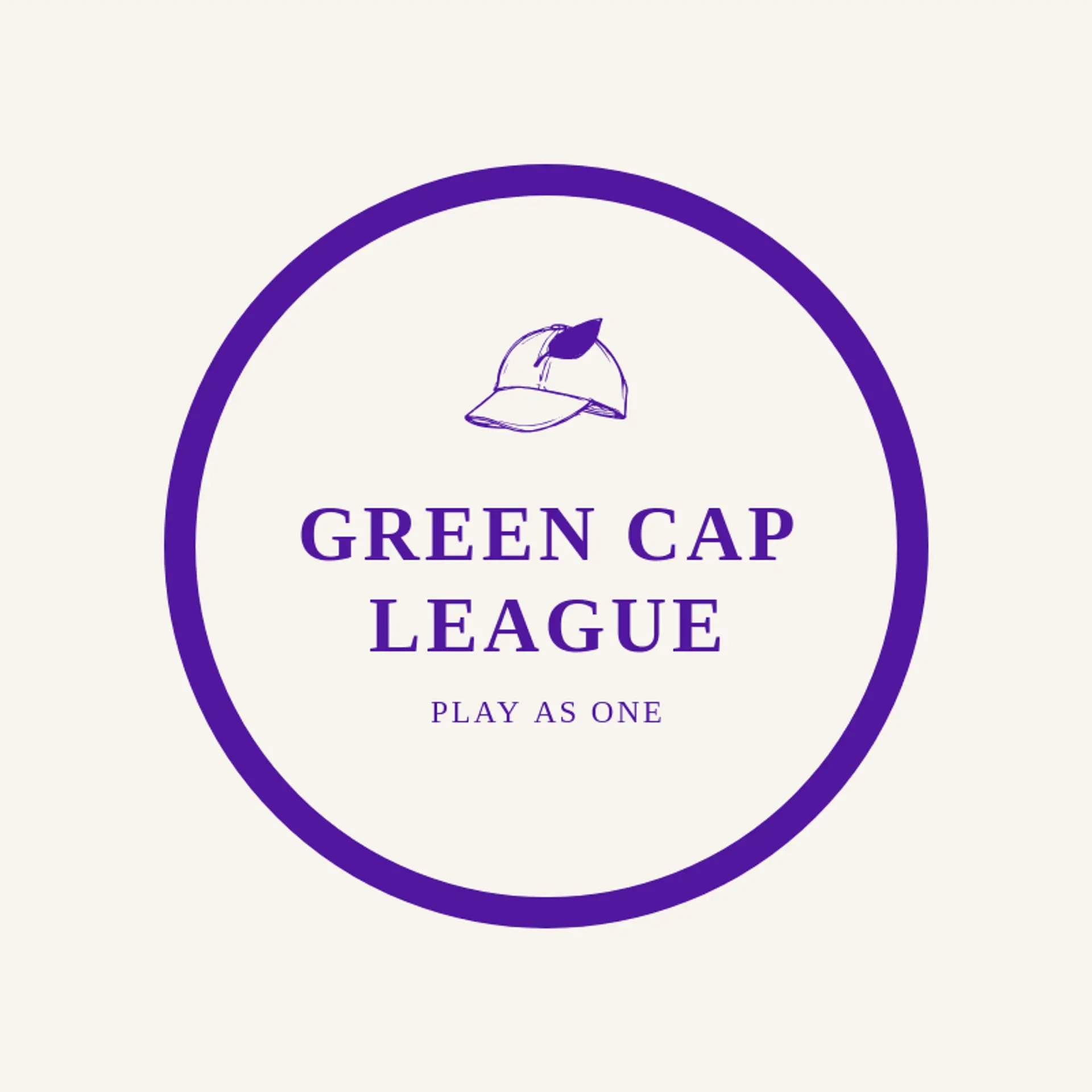 Green Cap League logo for cricket team