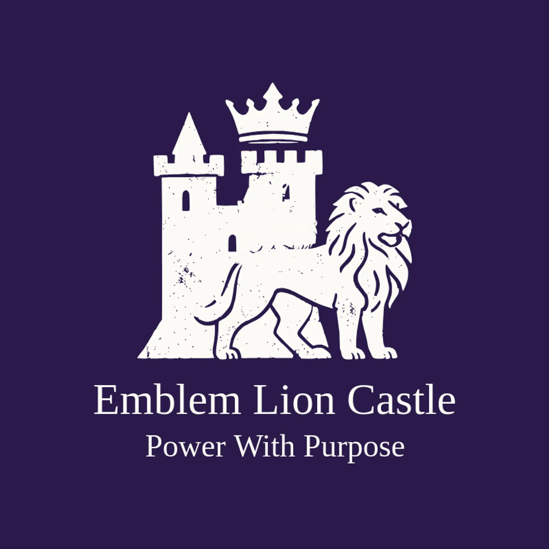 Emblem Lion Castle logo for castle