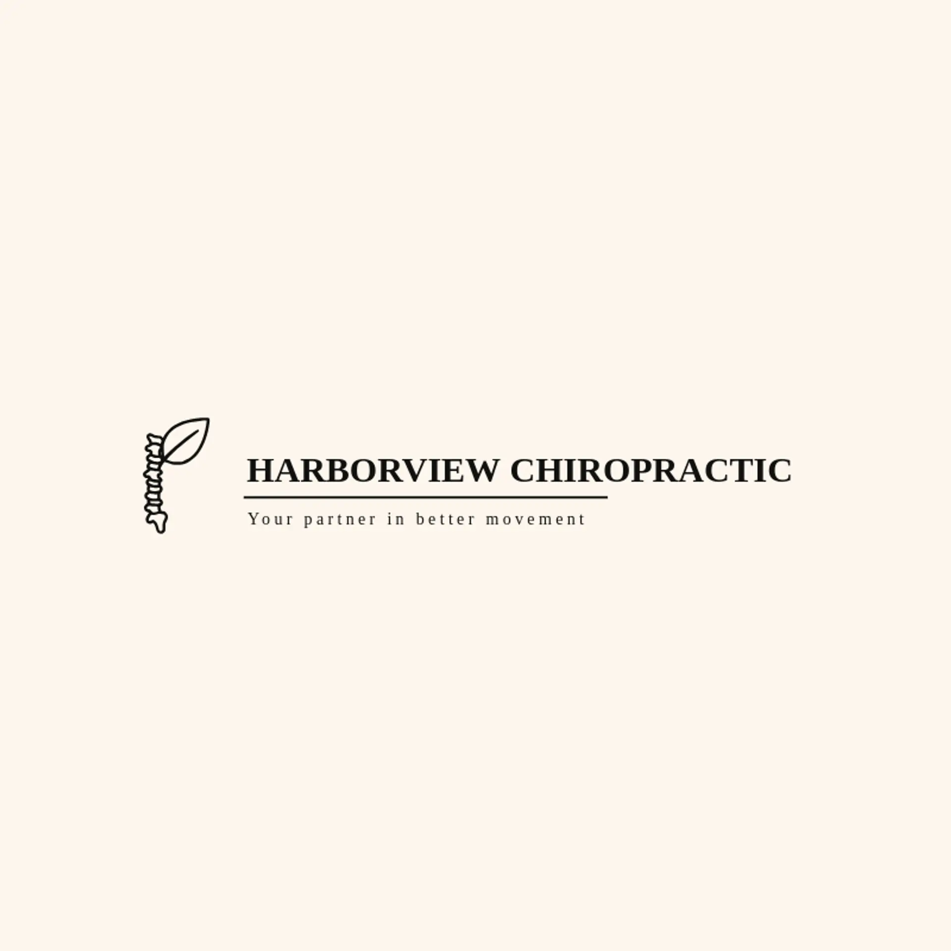 Harborview Chiropractic logo for chiropractic