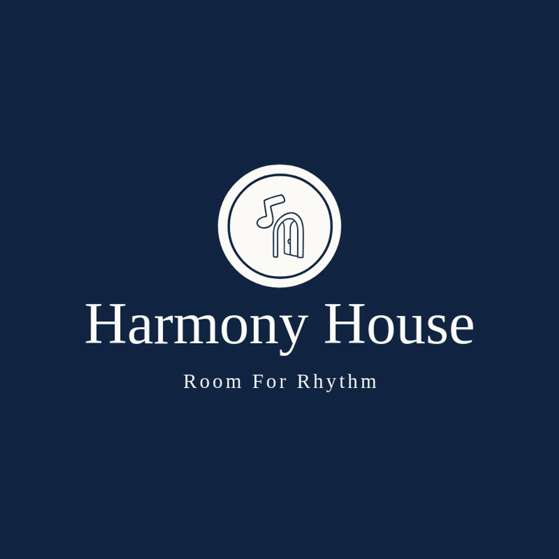 Harmony House logo for music note