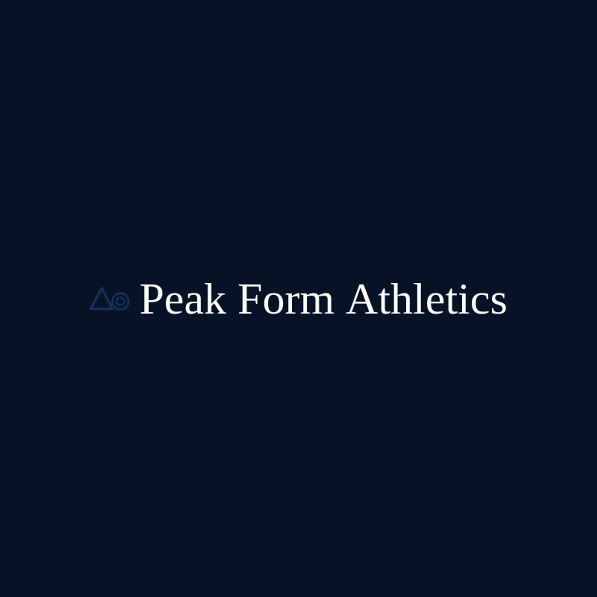 Peak Form Athletics logo for olympics