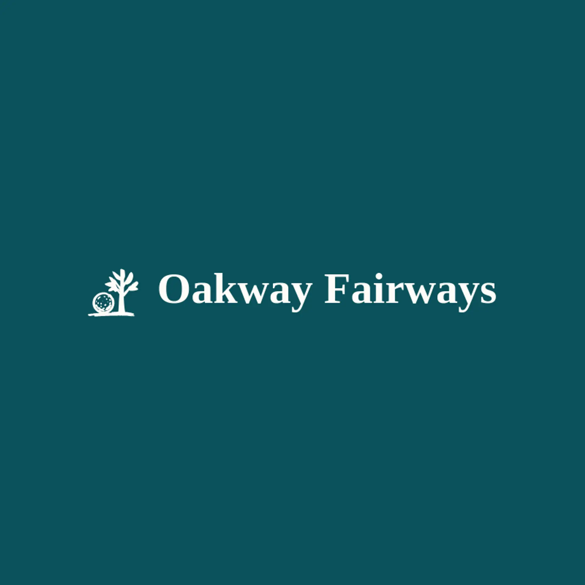 Oakway Fairways logo for golf ball