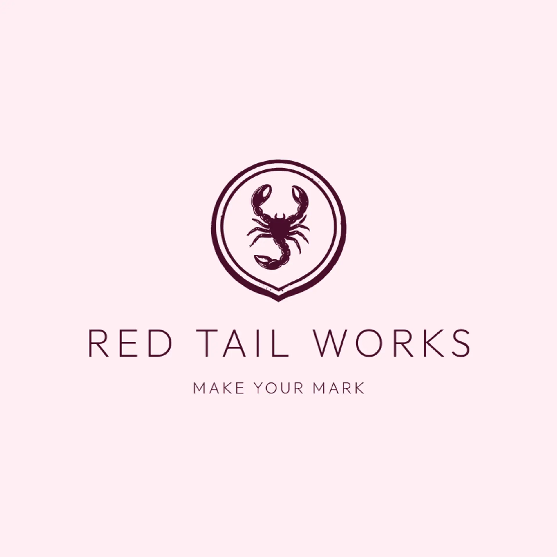 Red Tail Works logo for scorpion