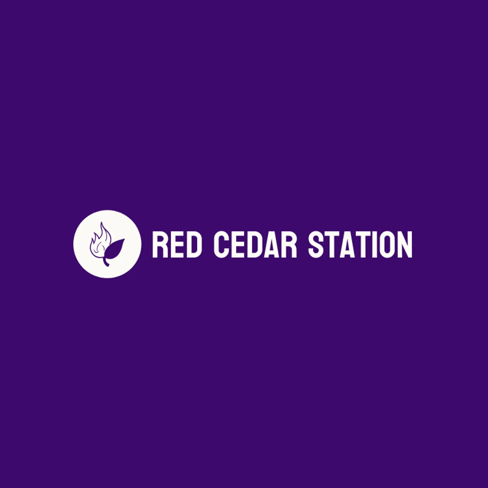Red Cedar Station logo for gas station