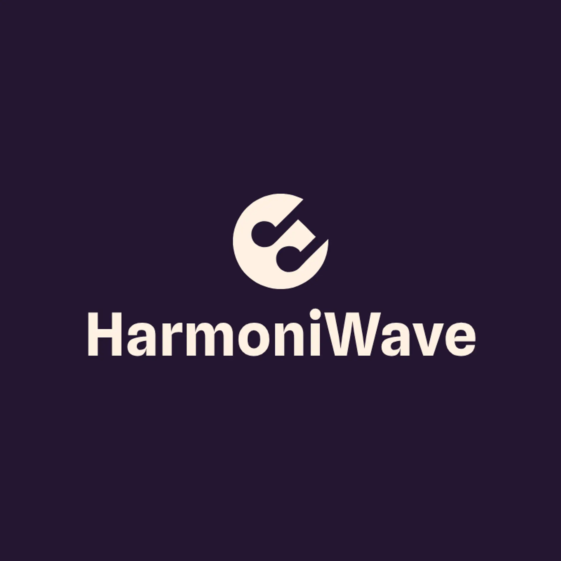 HarmoniWave logo for music app