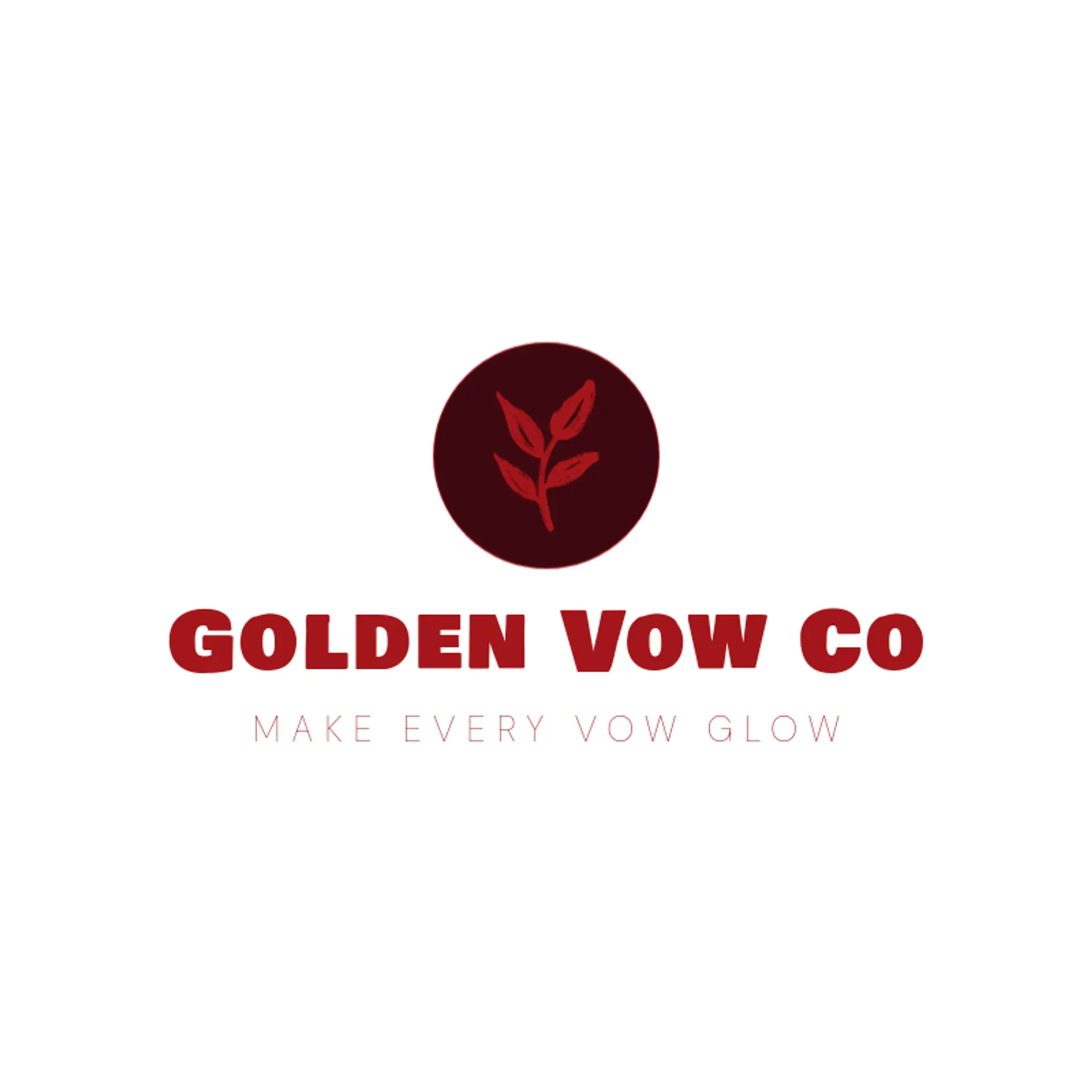 Golden Vow Co logo for matrimony