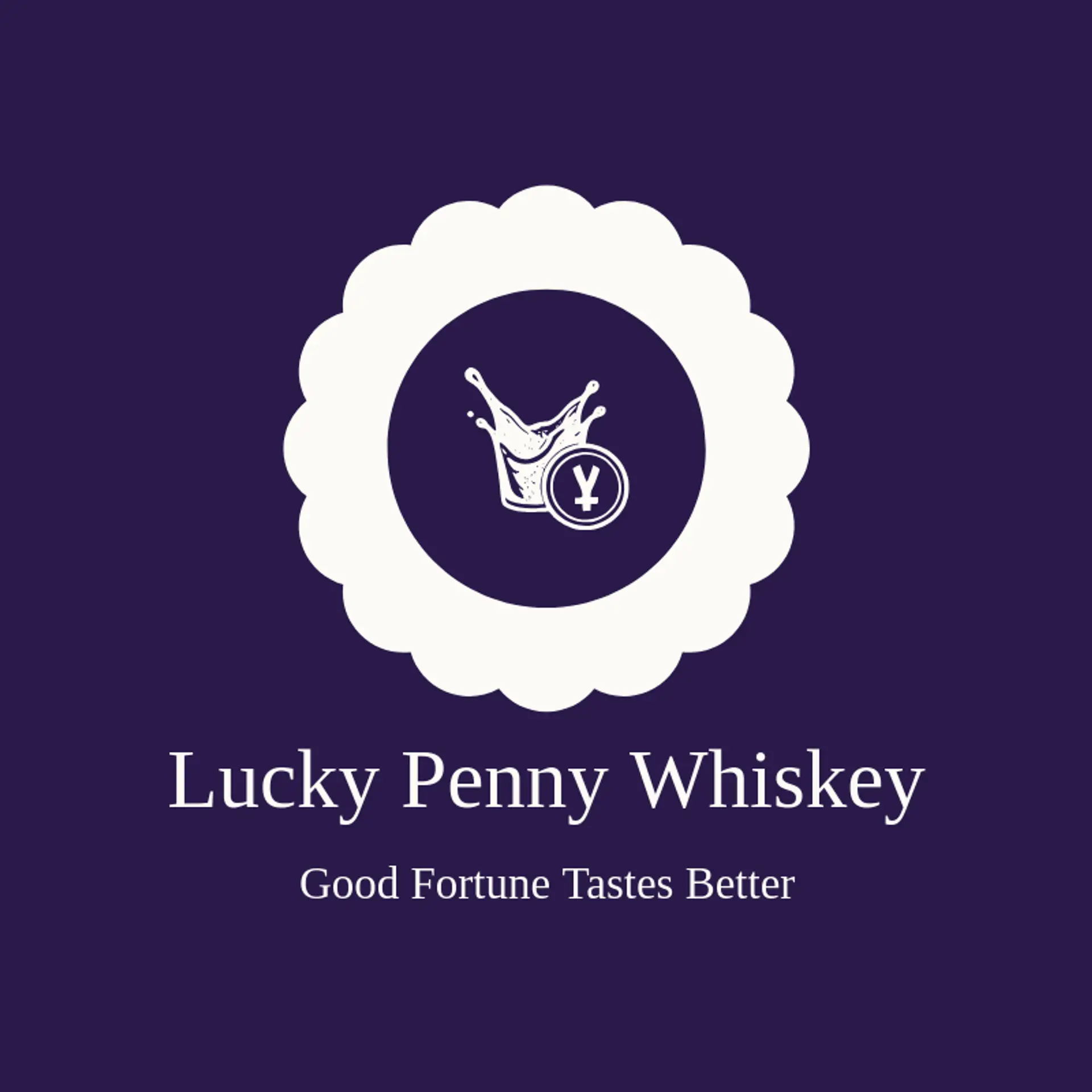 Lucky Penny Whiskey logo for whiskey
