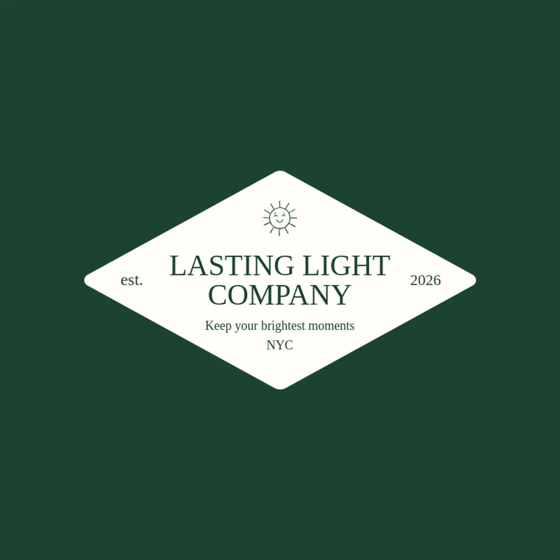 Lasting Light Company logo for rays