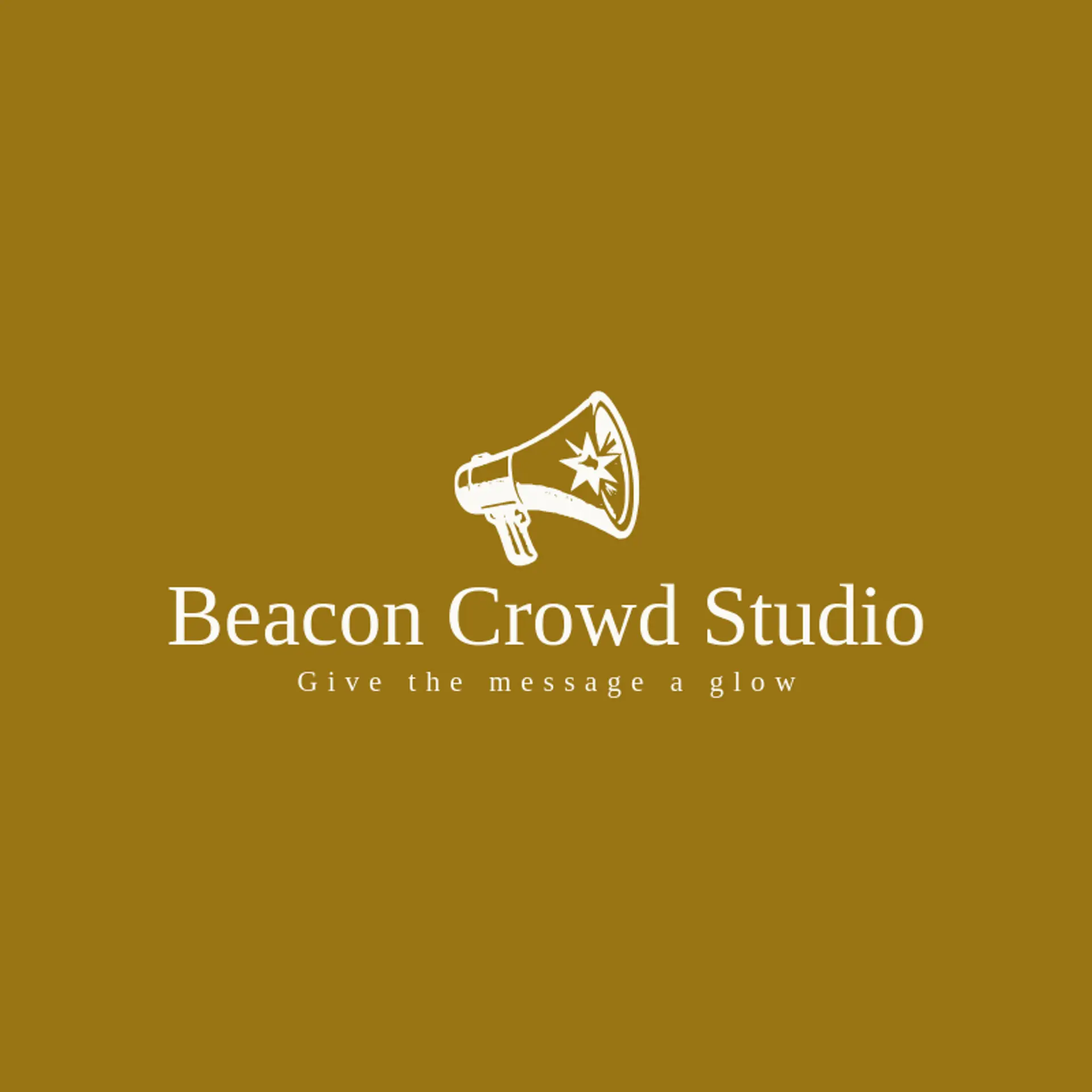Beacon Crowd Studio logo for megaphone