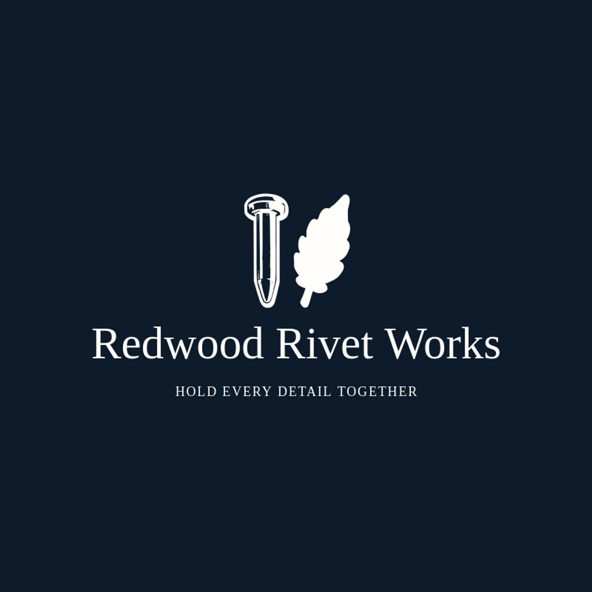 Redwood Rivet Works logo for fabrication