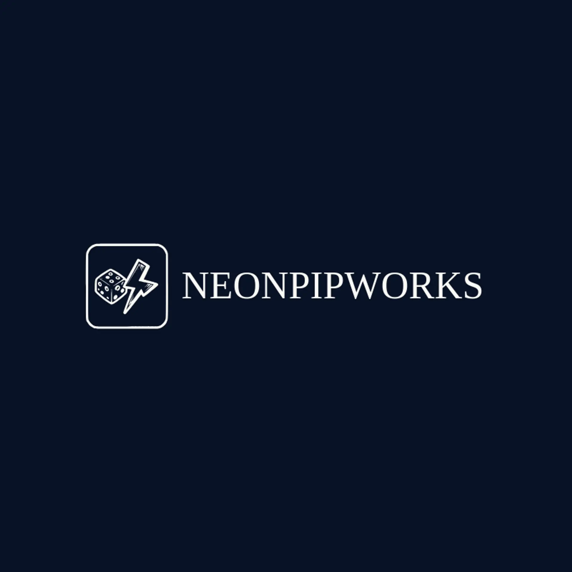Neon Pip Works logo for dice