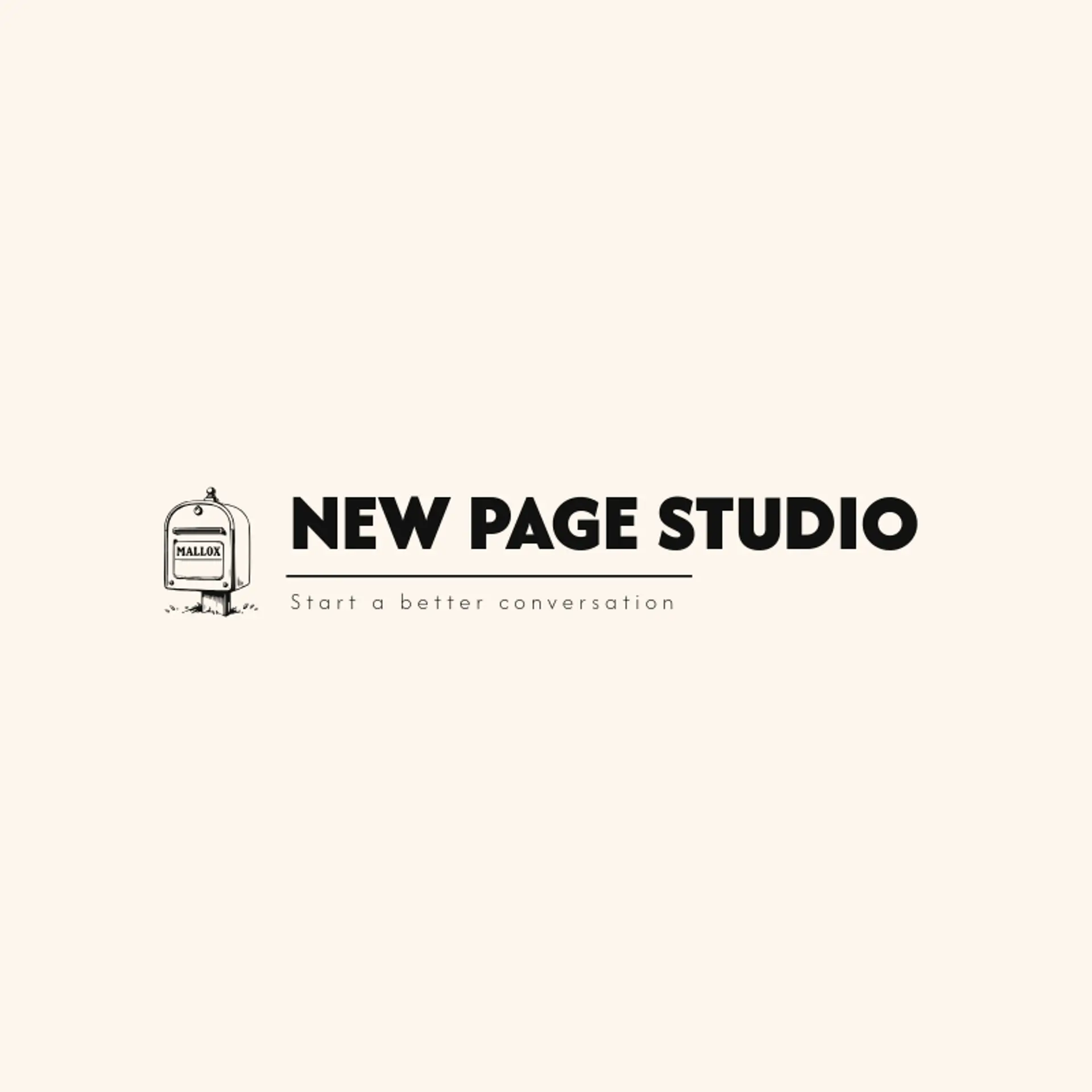 New Page Studio logo for post