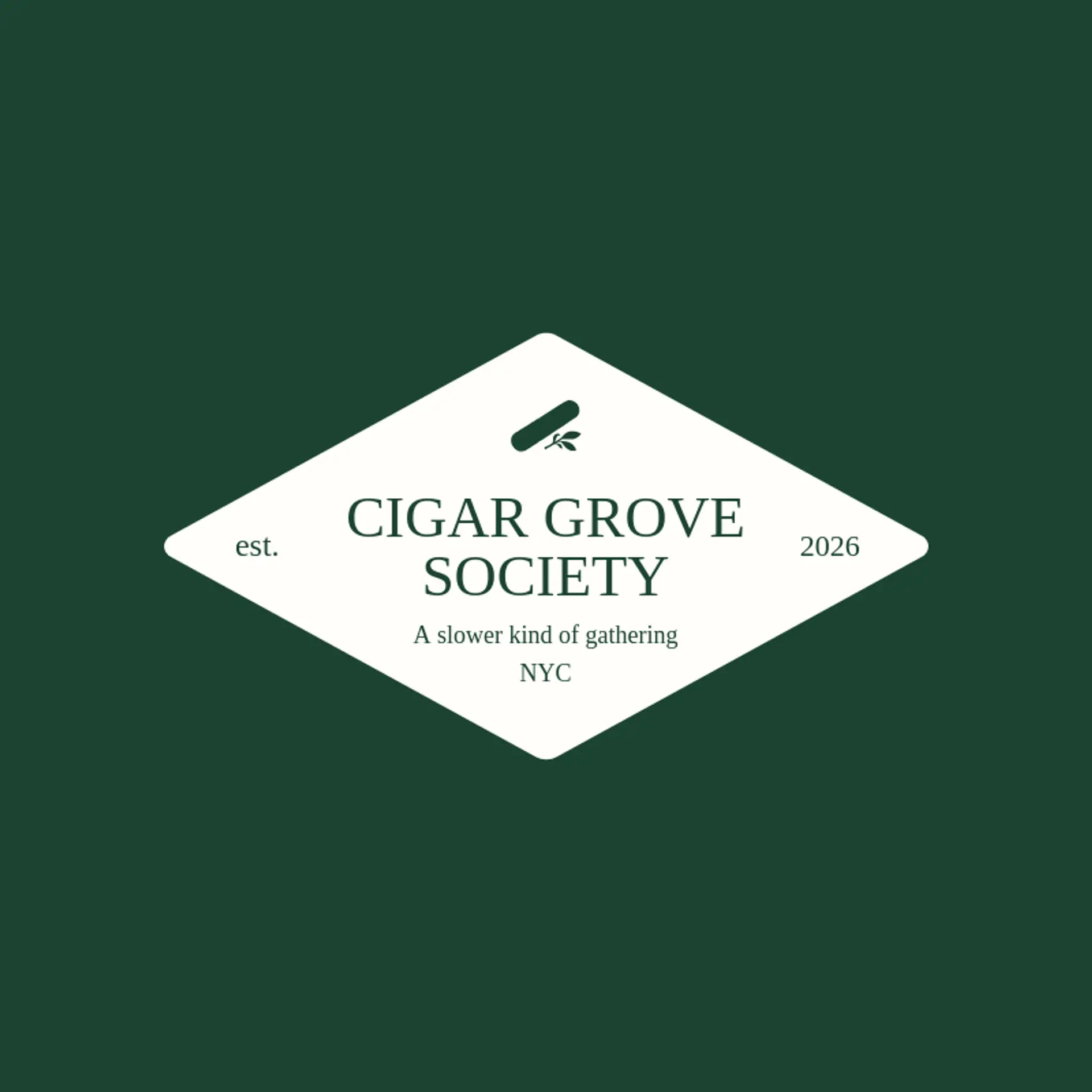 Cigar Grove Society logo for cigar