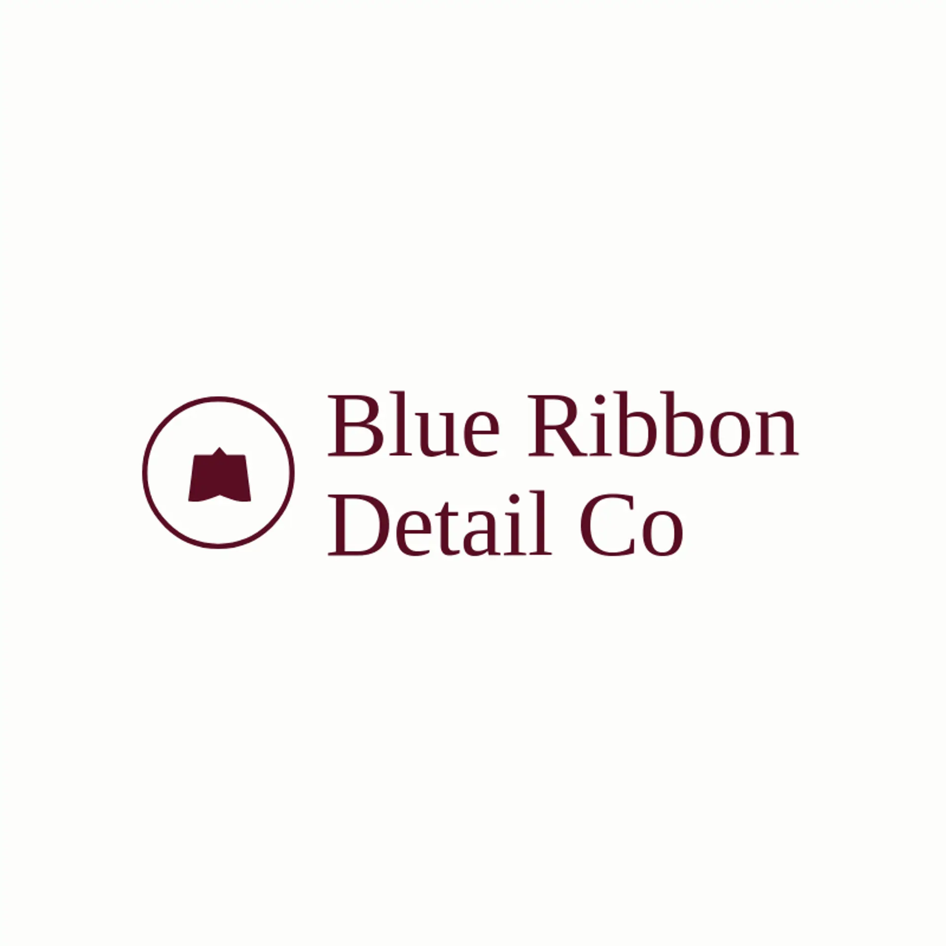 Blue Ribbon Detail Co logo for detail