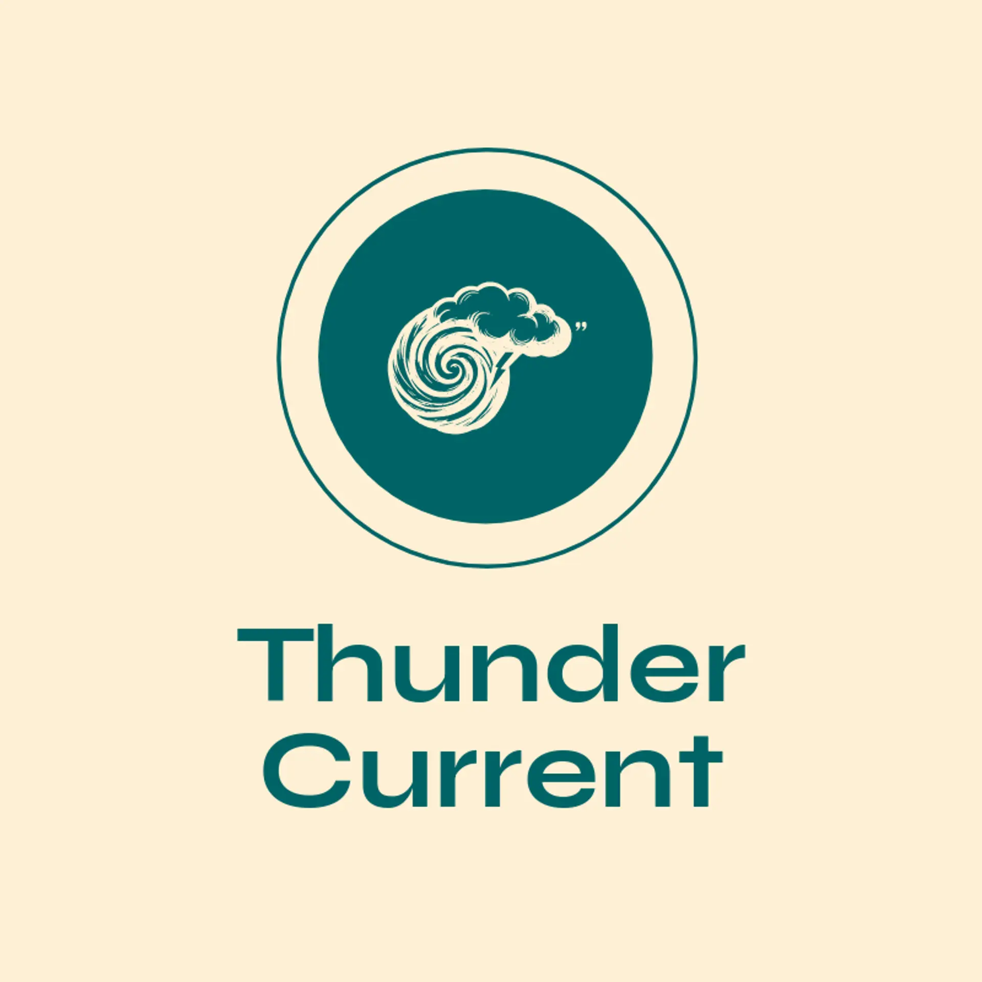 Thunder Current logo for hurricane