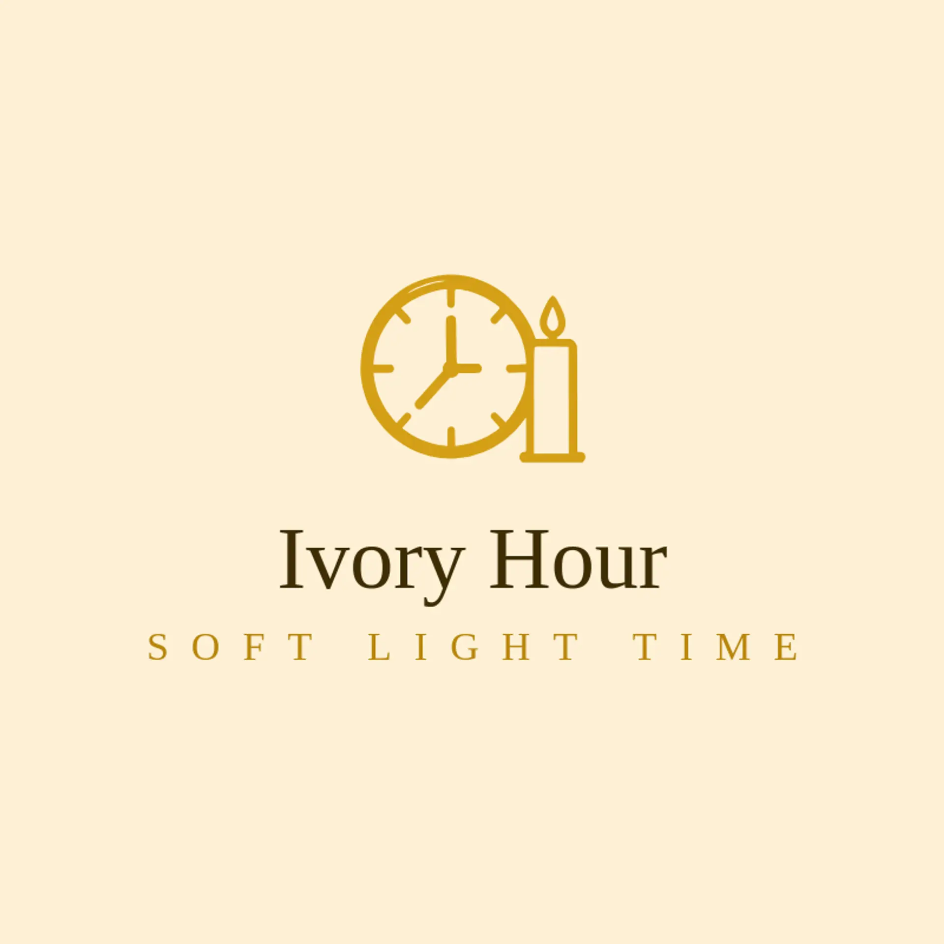 Ivory Hour logo for clock