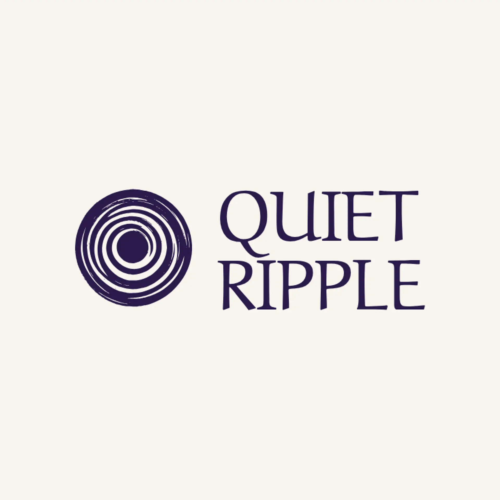 Quiet Ripple logo for water