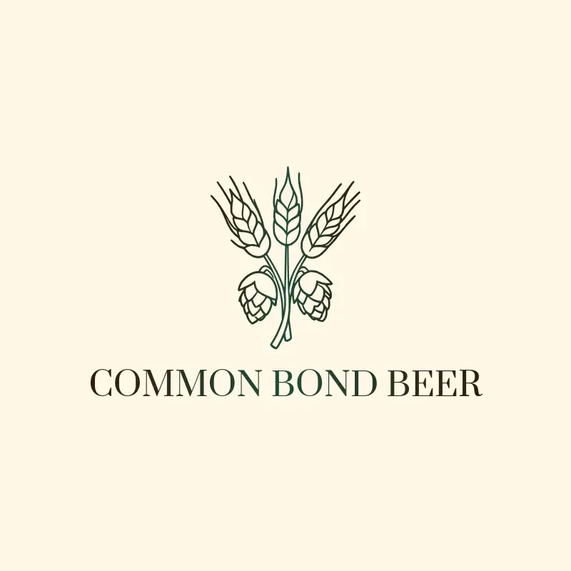 The brewery name Common Bond Beer as a branded logo with a single color icon