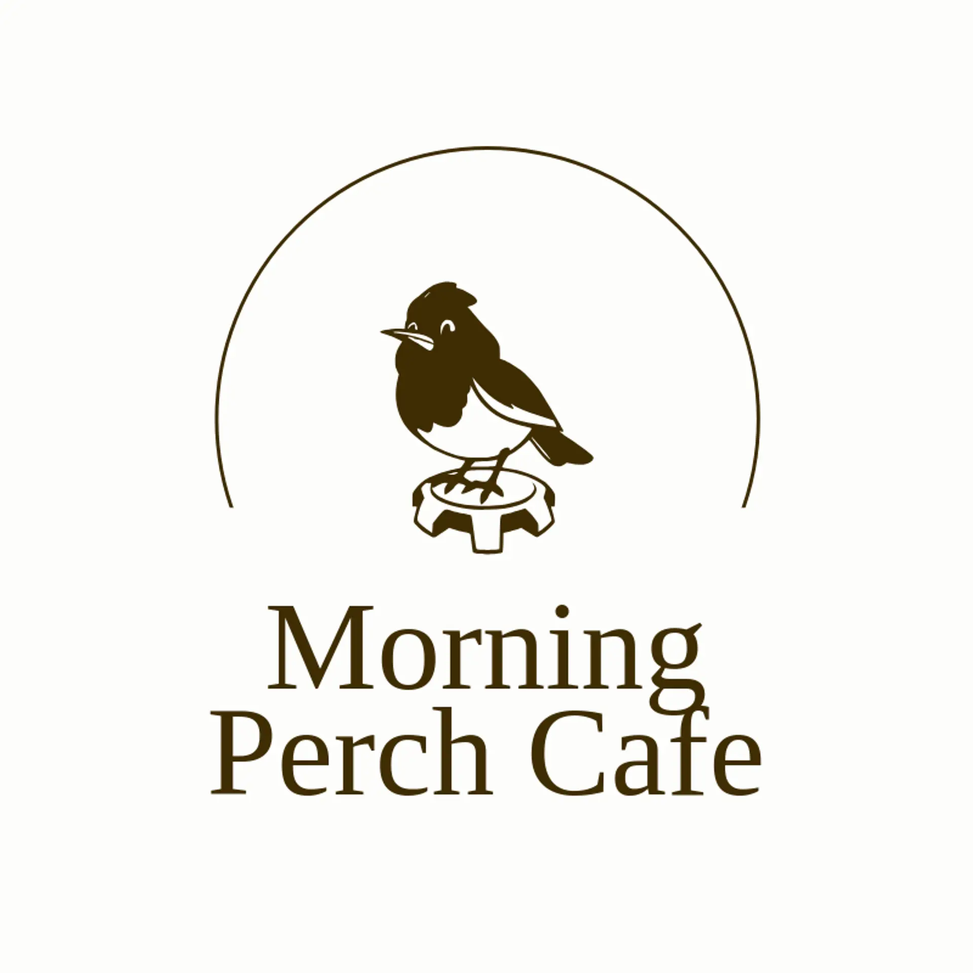 Morning Perch Cafe logo for robin