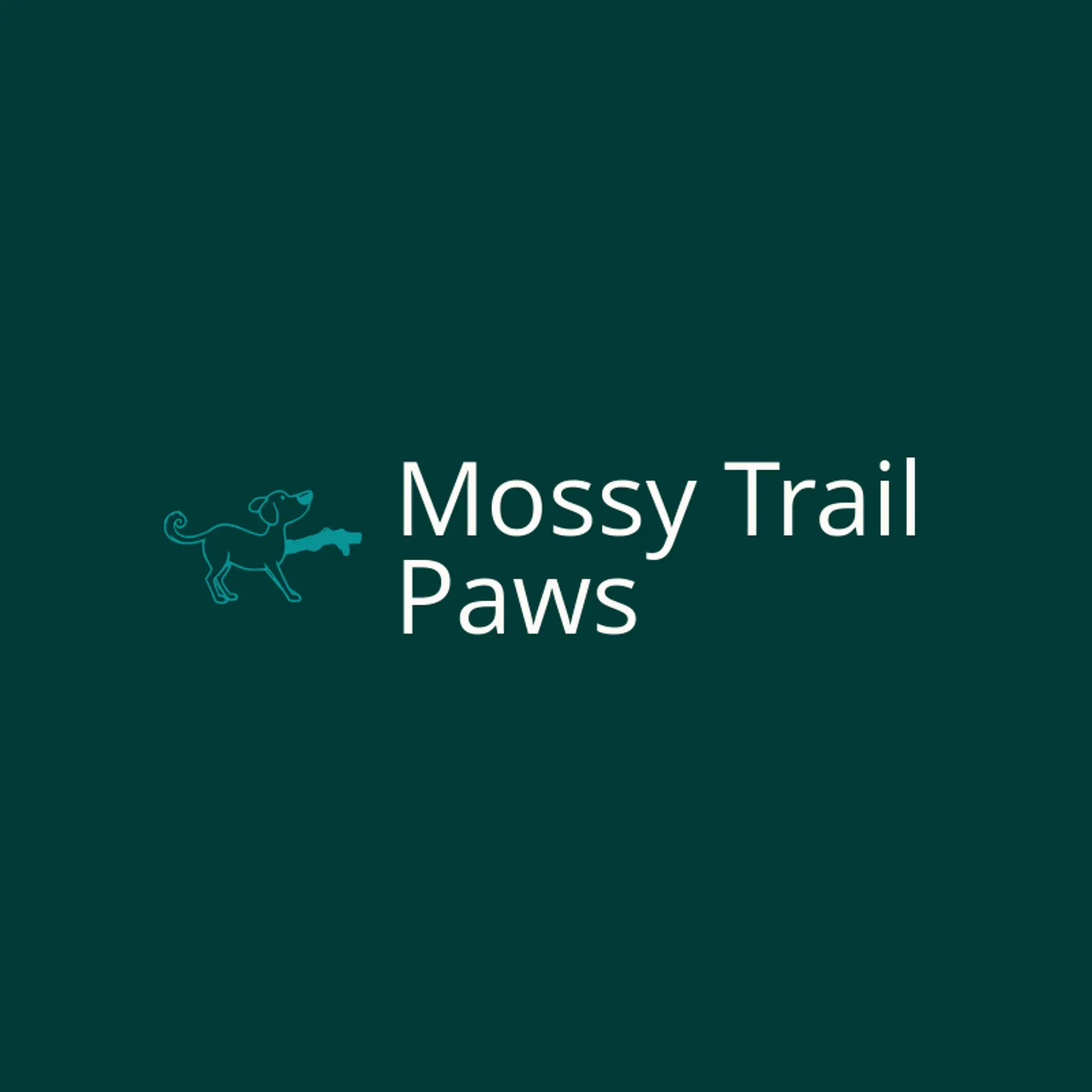 Mossy Trail Paws logo for dog walking