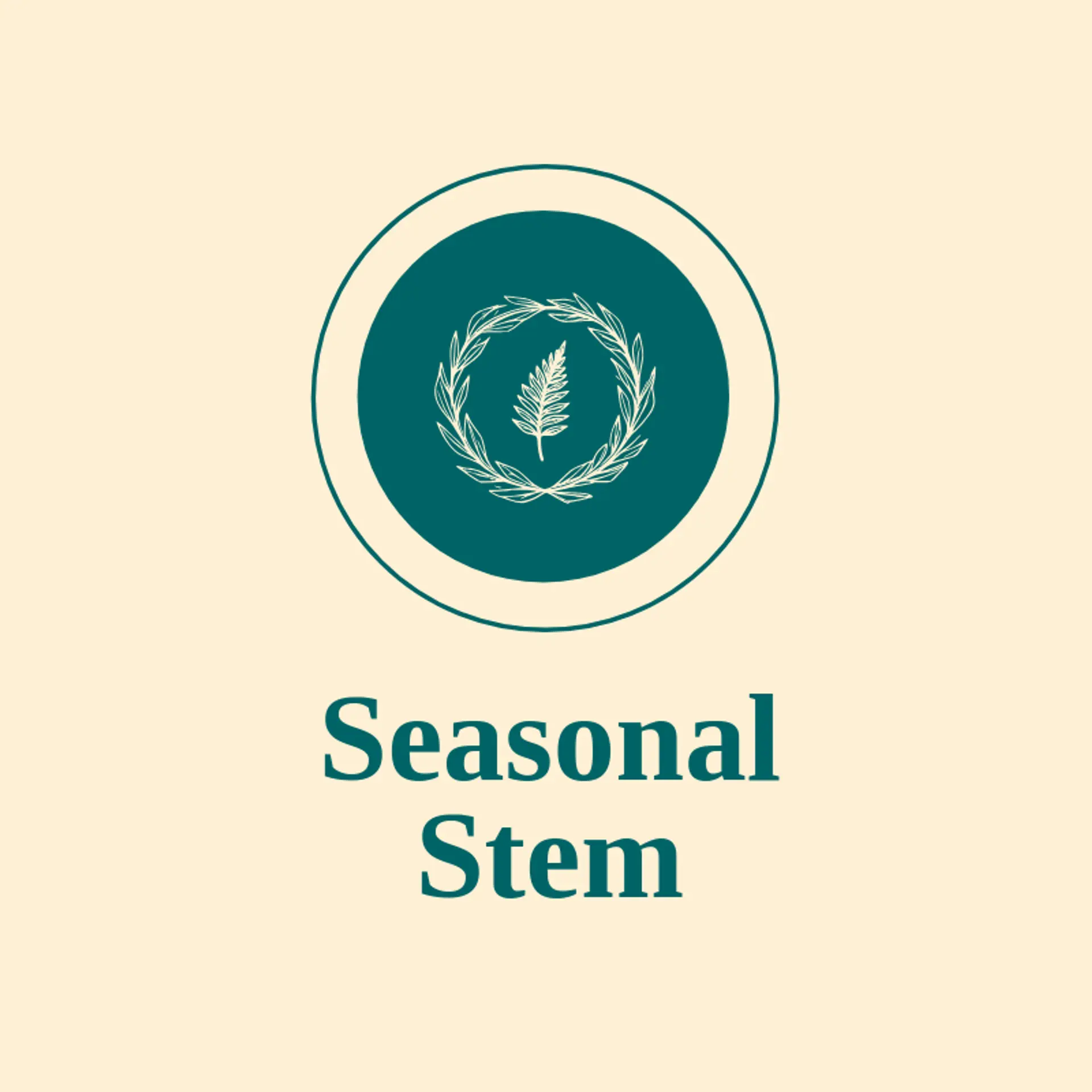 Seasonal Stem logo for wreath