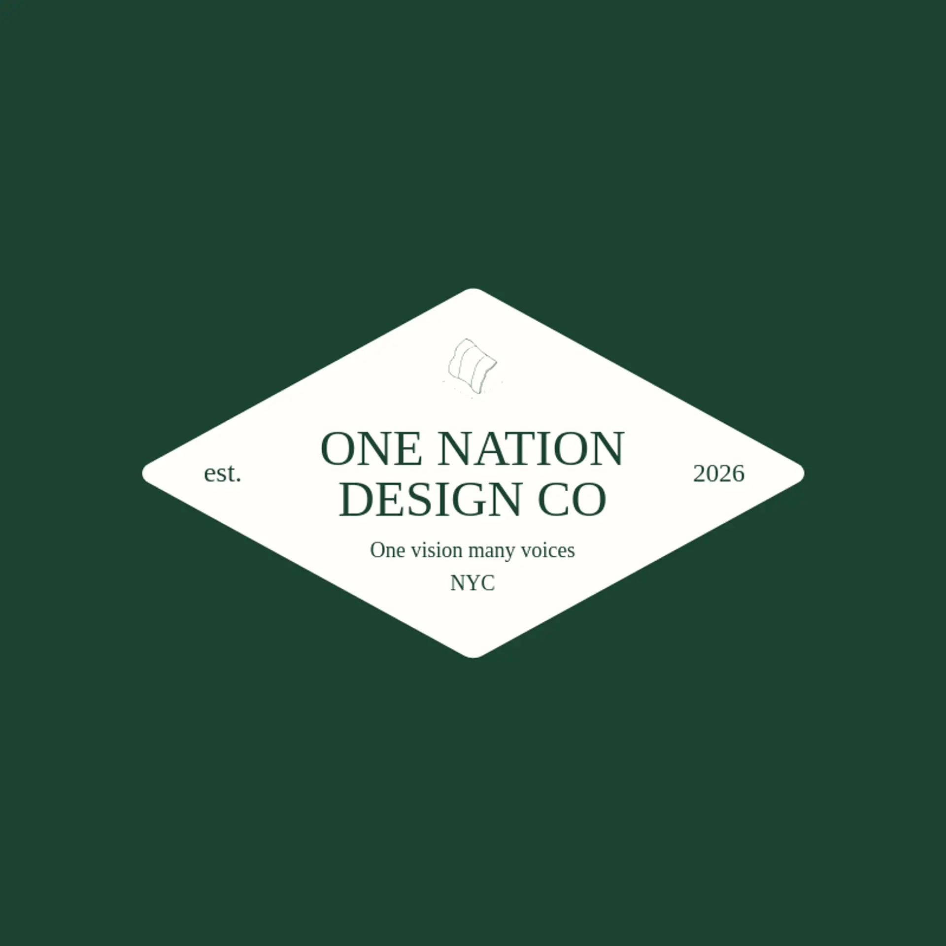 One Nation Design Co logo for national