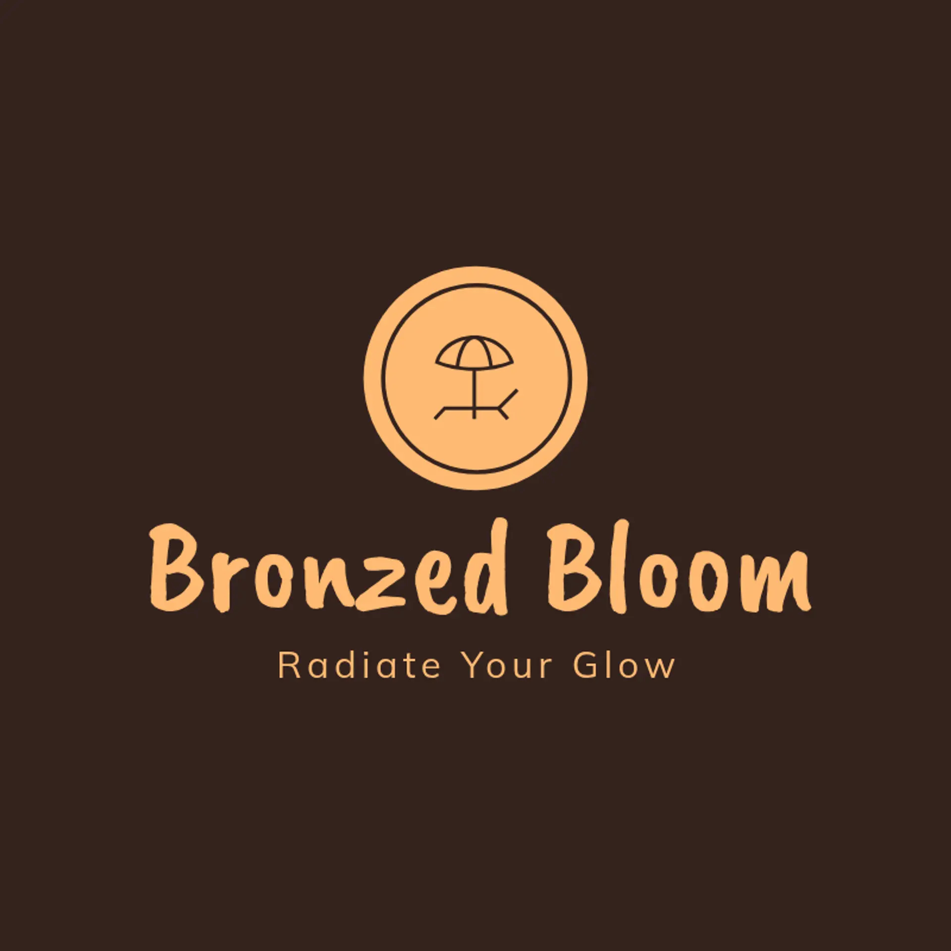 Golden Glow Studio logo for tanning salon
