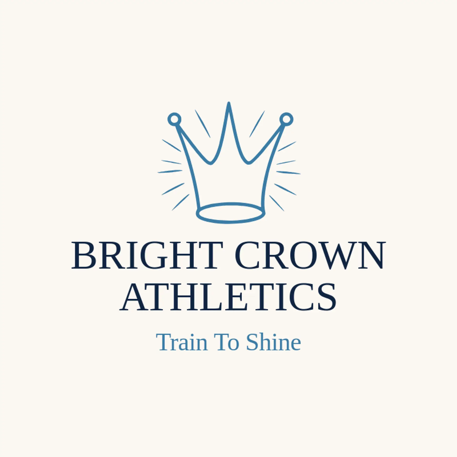 Bright Crown Athletics logo for pro wrestling