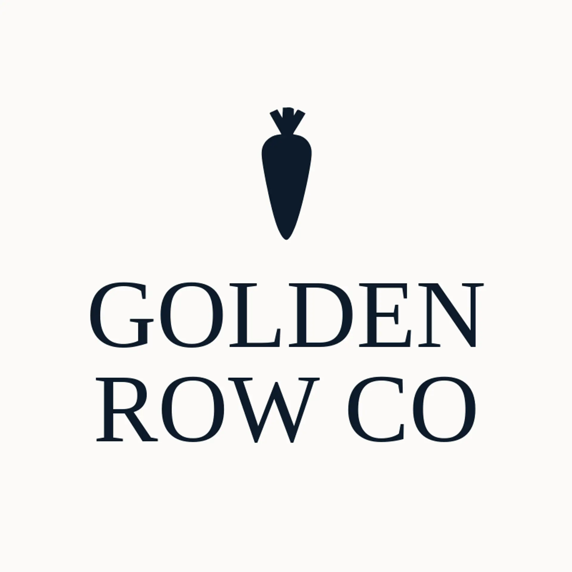 Golden Row Co logo for carrot