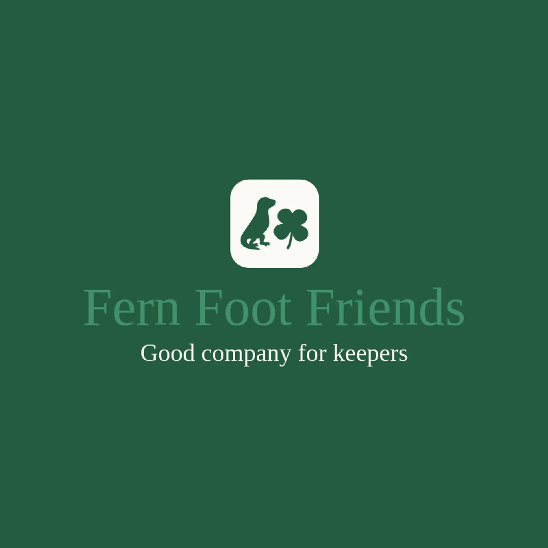 Fern Foot Friends logo for lizard