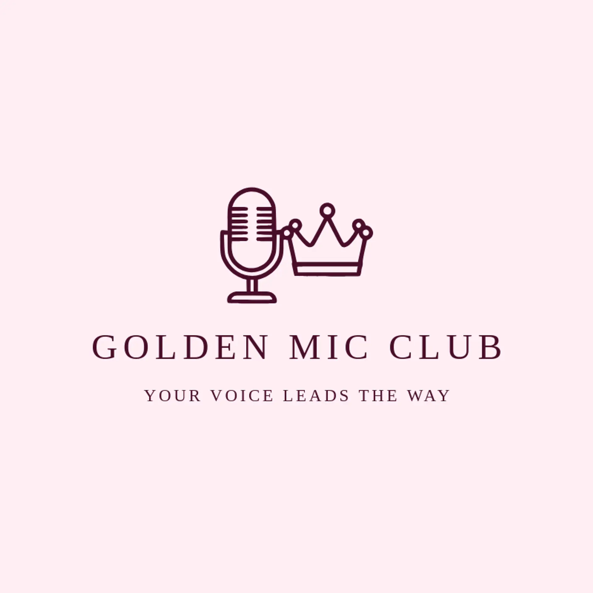 Golden Mic Club logo for streamer