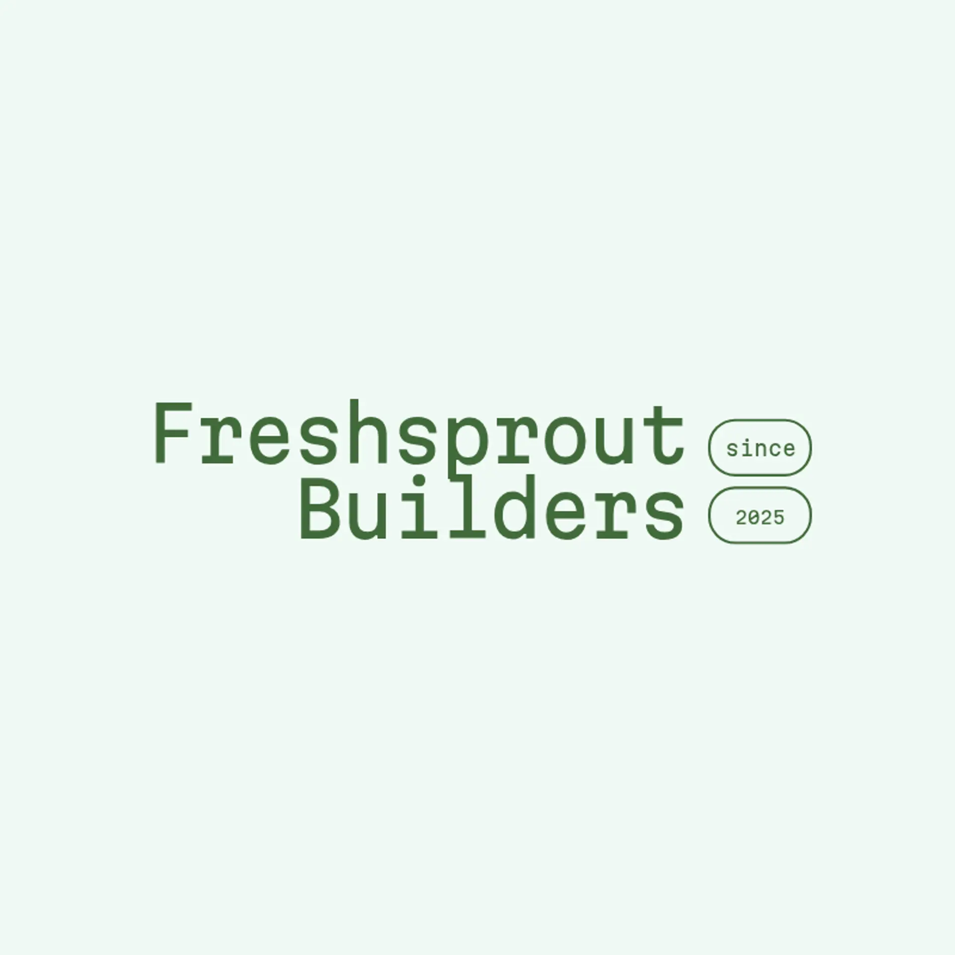FreshSprout Builders logo for construction and landscaping