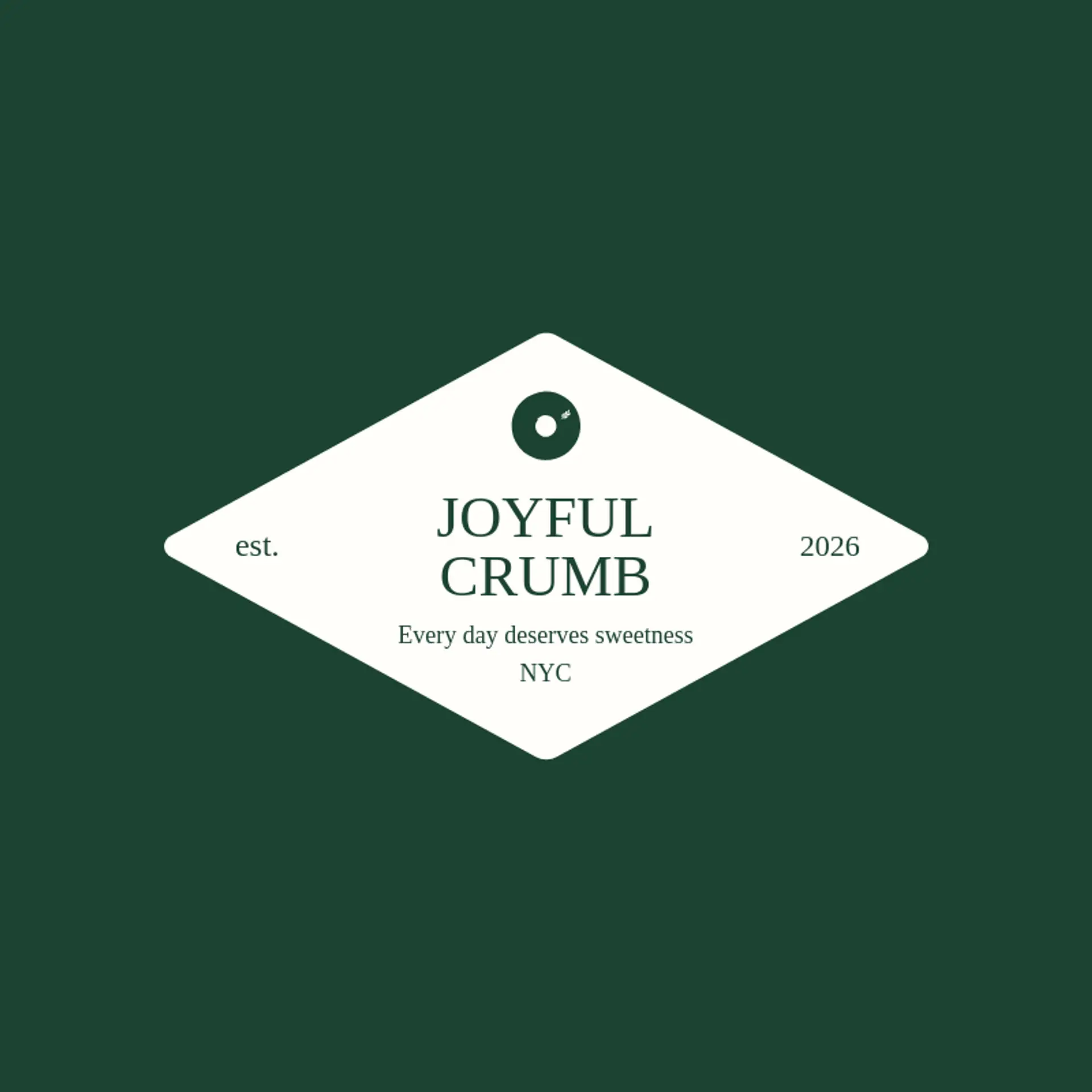 Joyful Crumb logo for donut