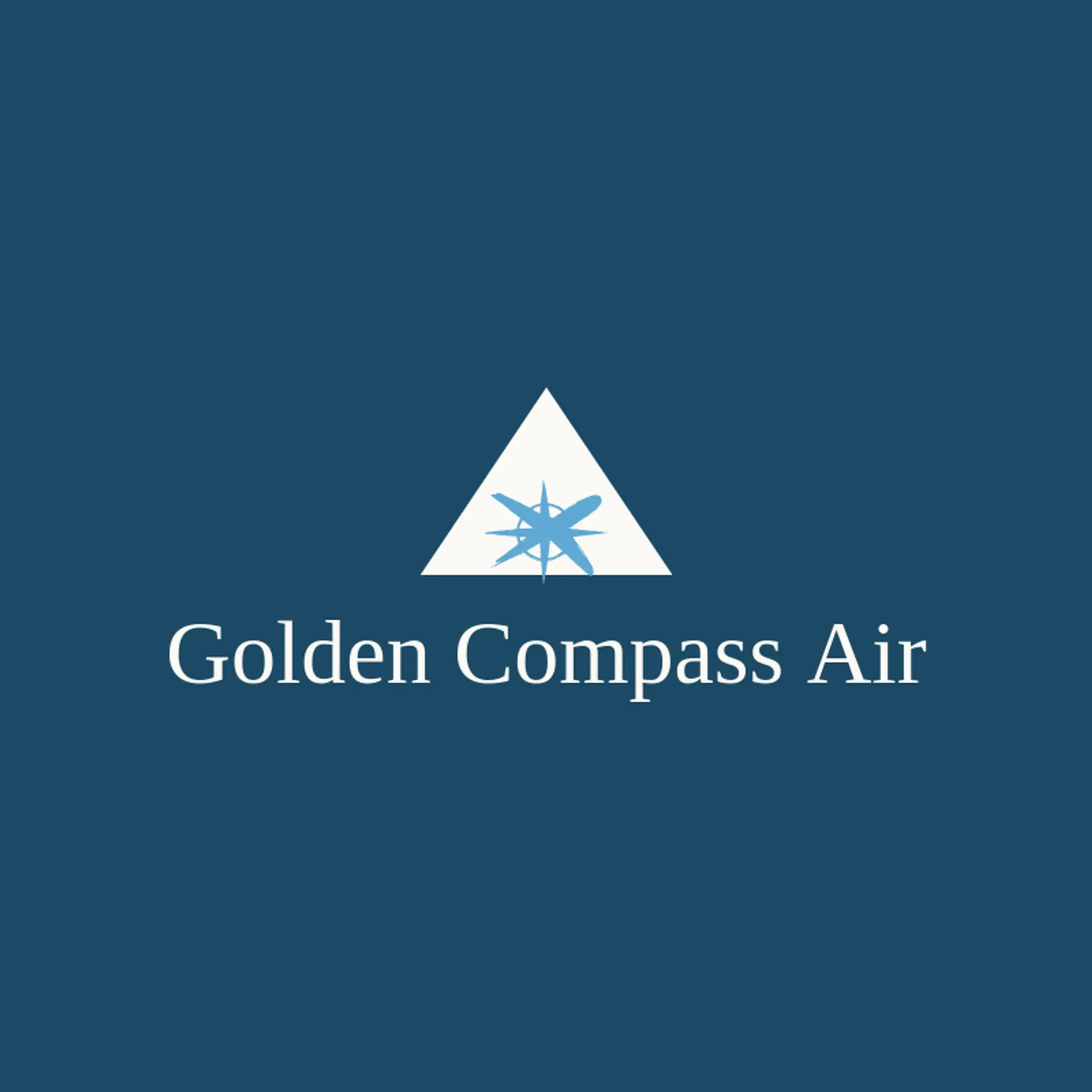 Golden Compass Air logo for flight