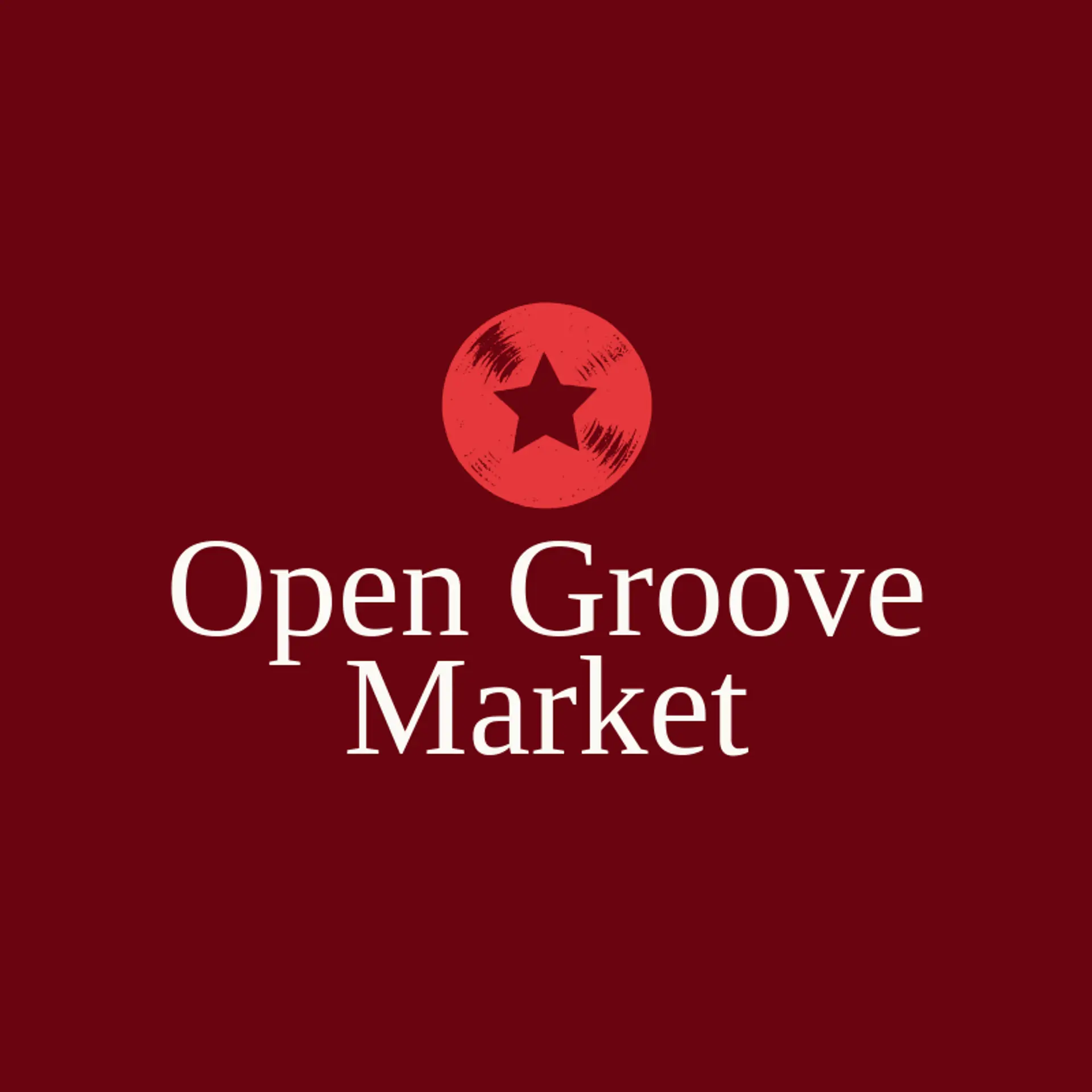 Open Groove Market logo for vinyl
