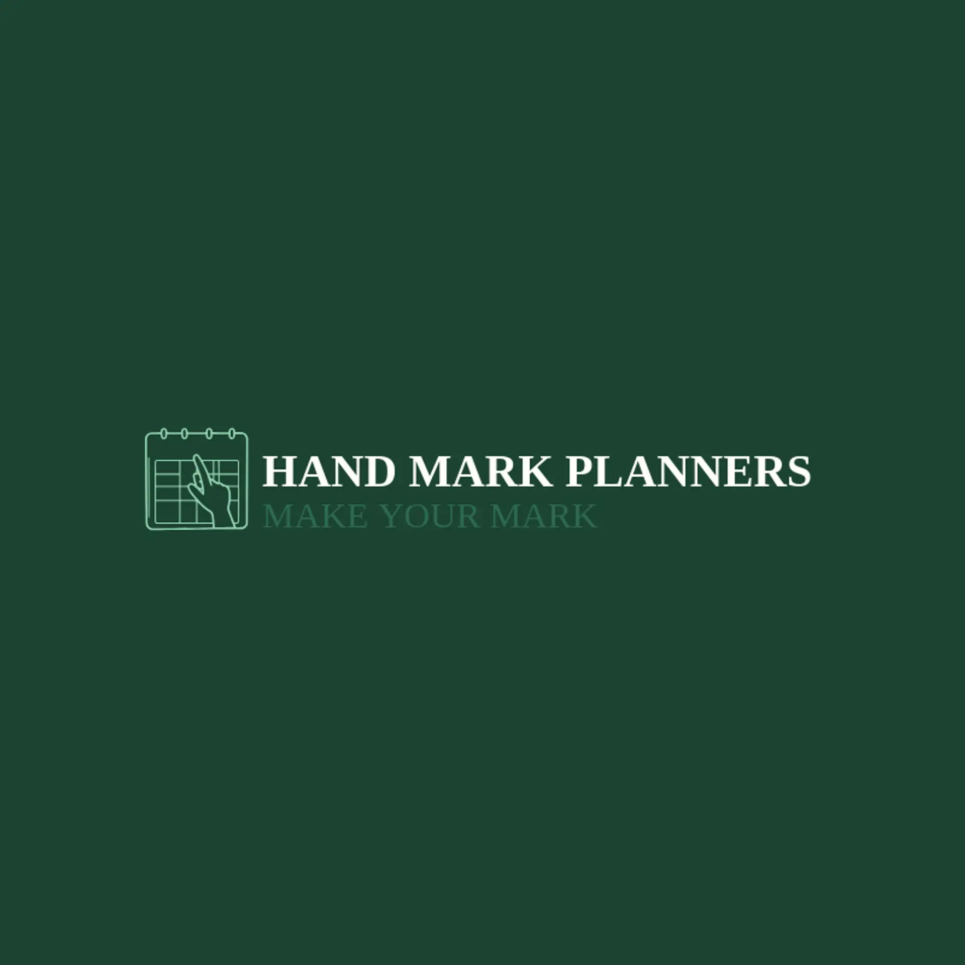 Hand Mark Planners logo for calendar