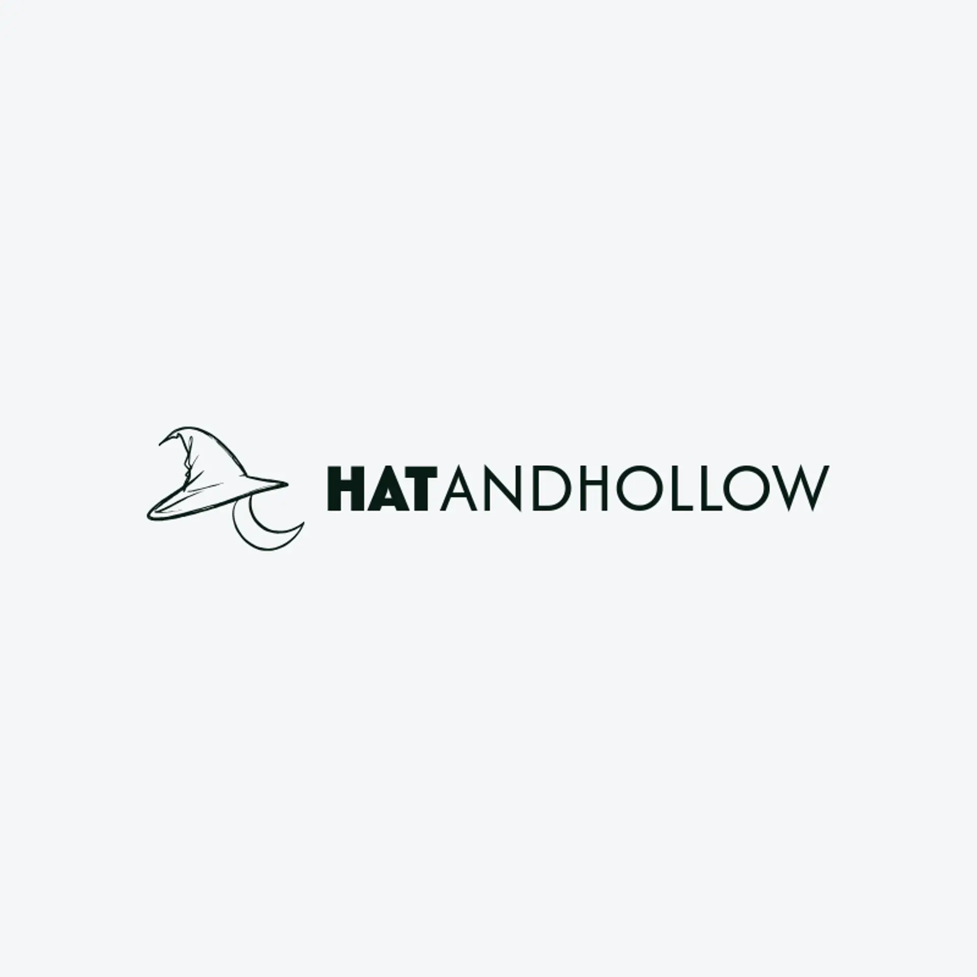 Hat And Hollow logo for halloween