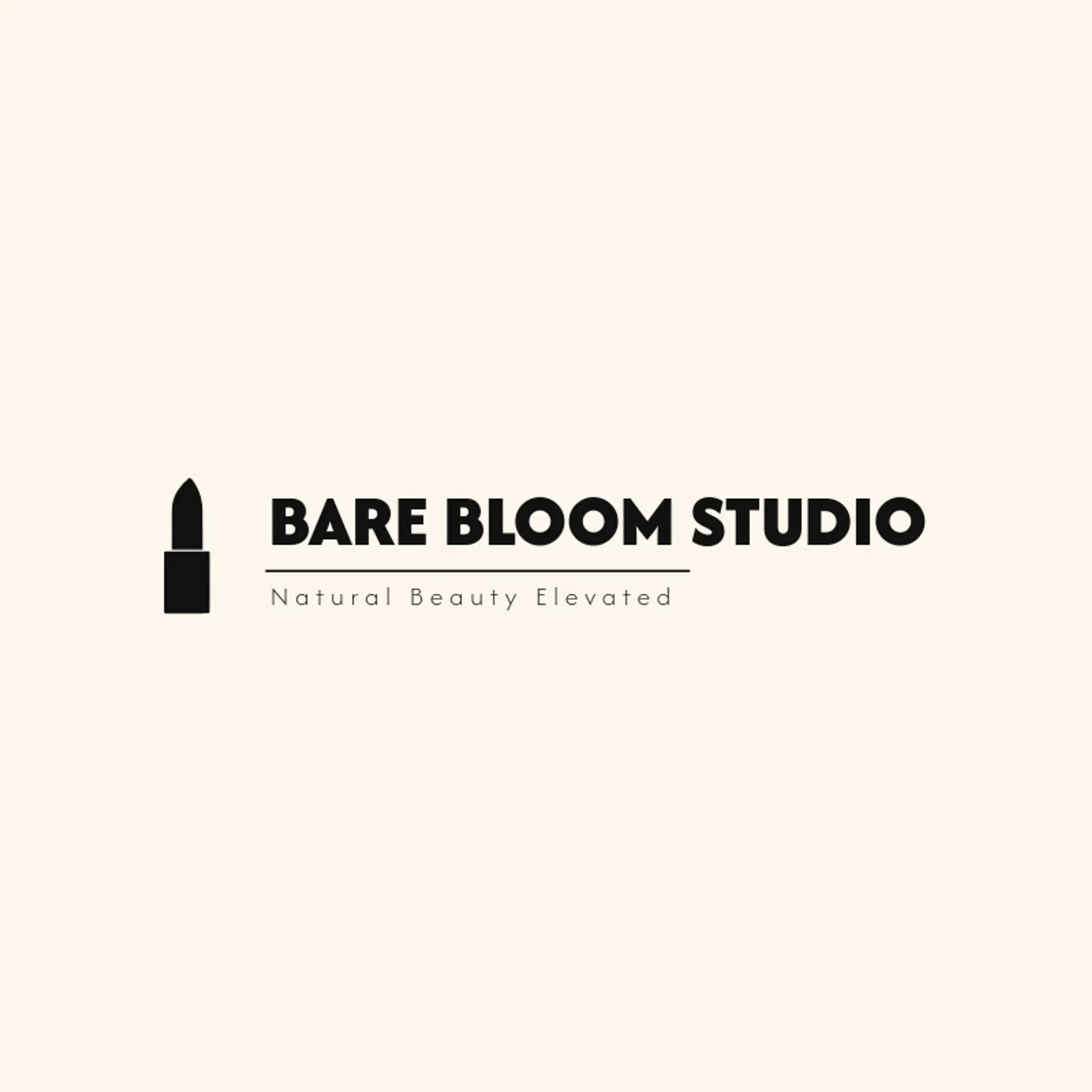 Bare Bloom Studio logo for makeup