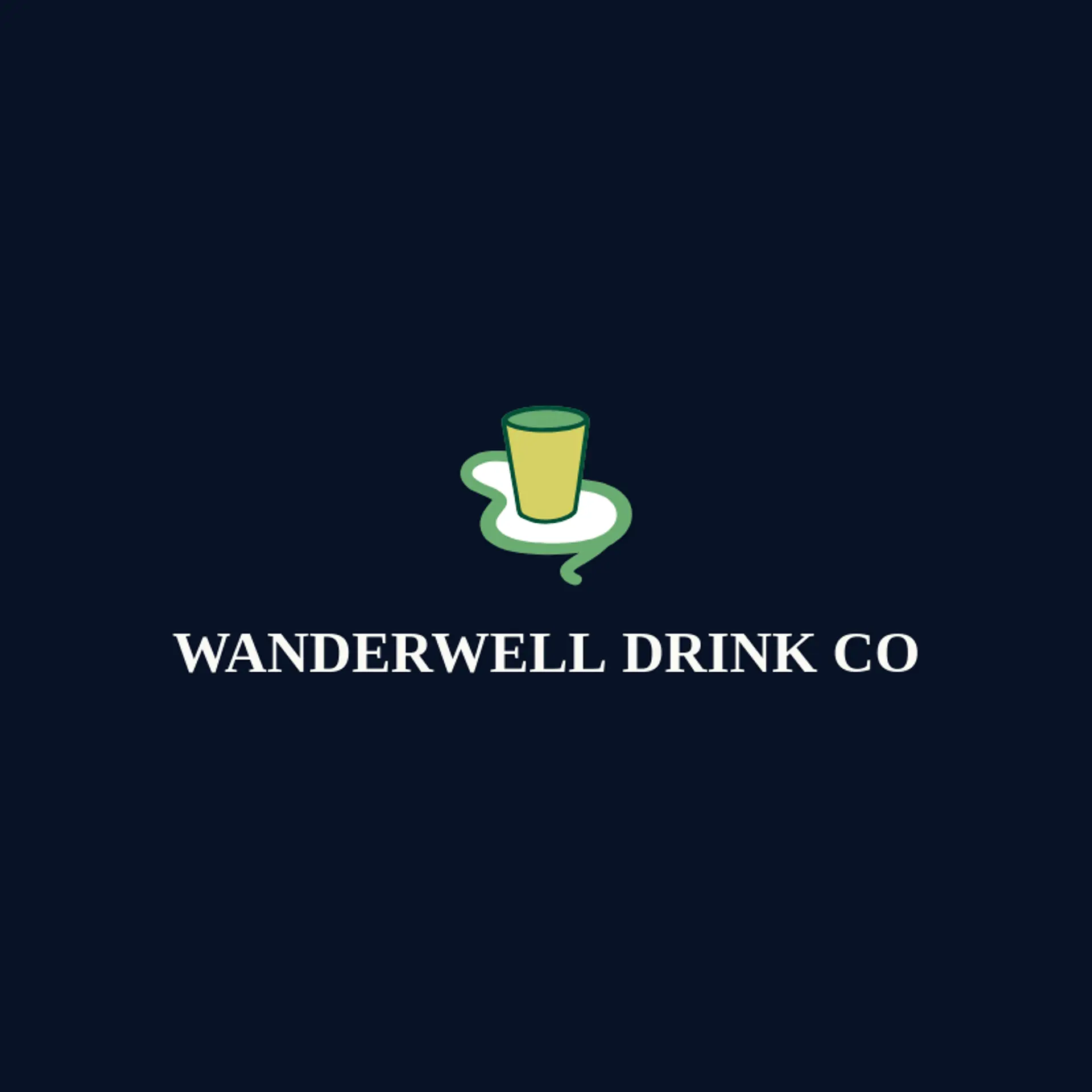 Wanderwell Drink Co logo for tumbler