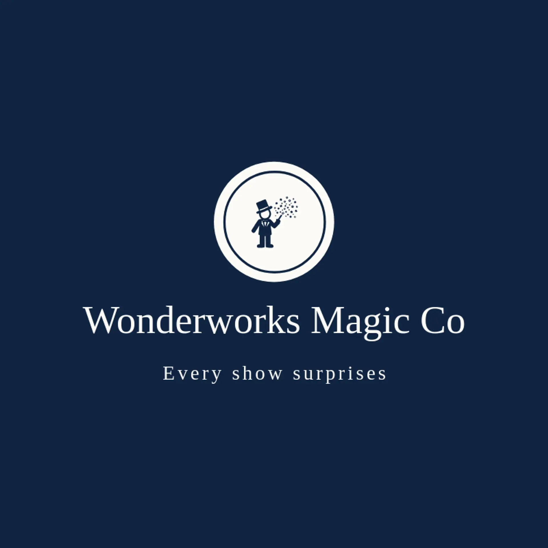 Wonderworks Magic Co logo for magician