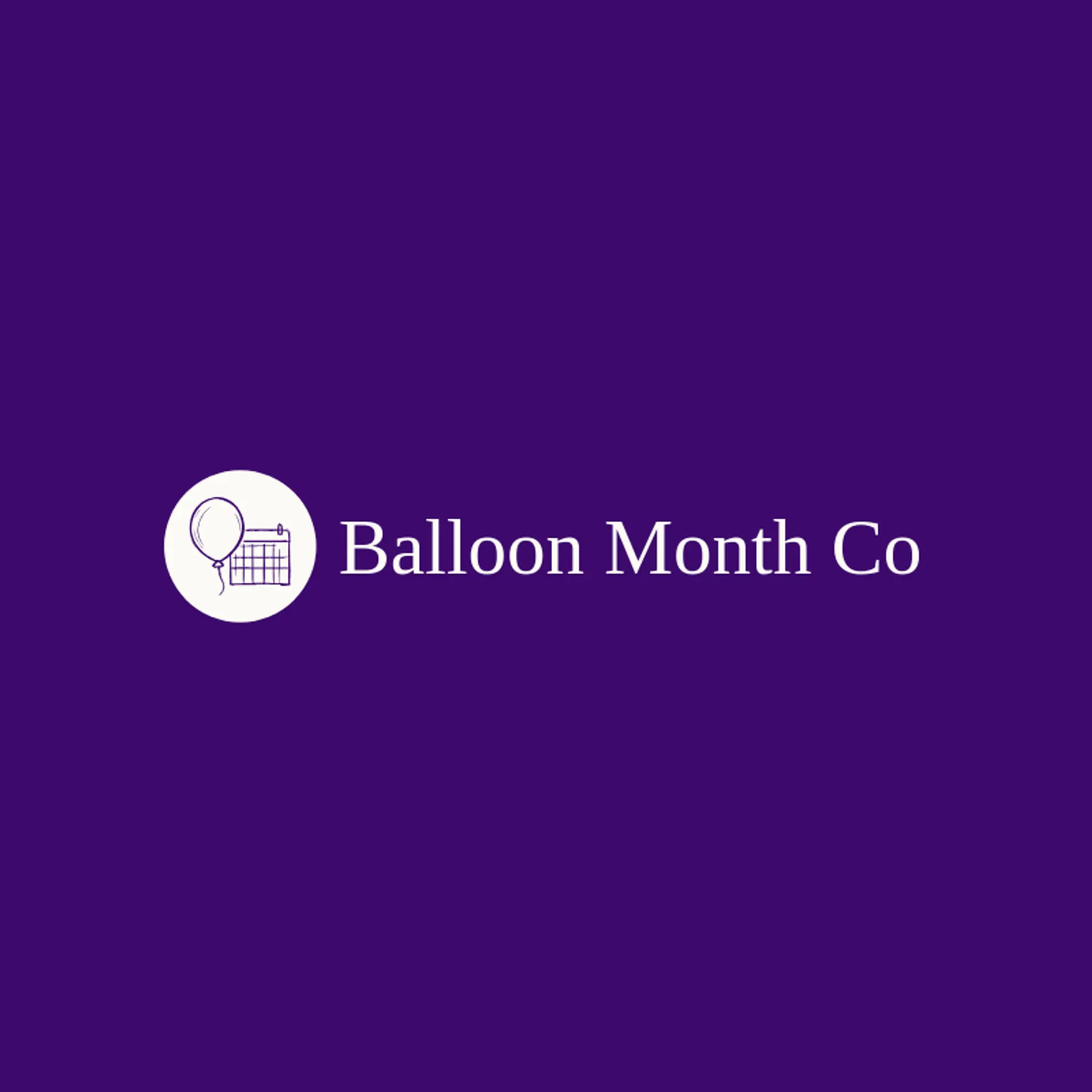 Balloon Month Co logo for calendar