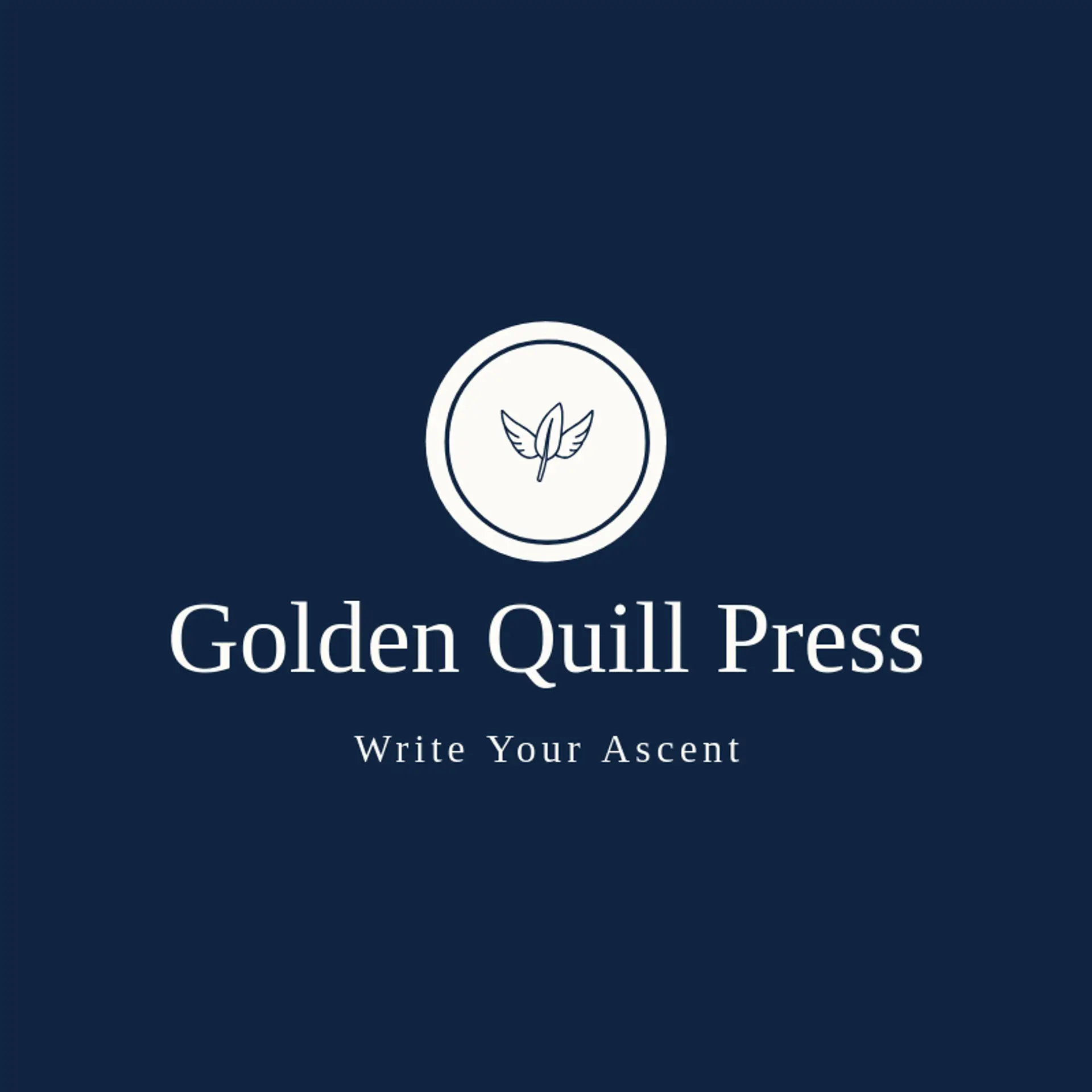 Golden Quill Press logo for wings