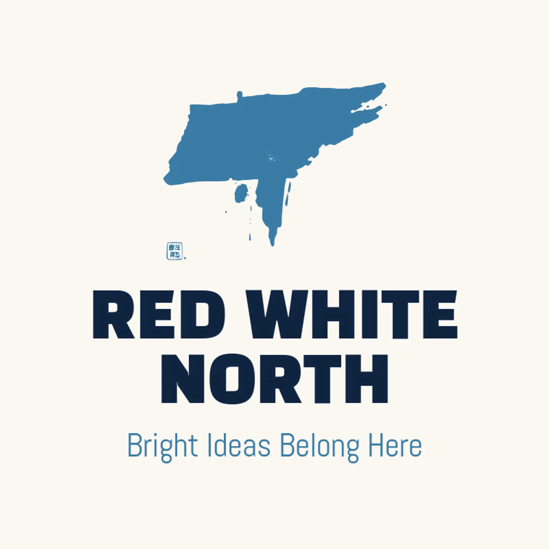 Red White North logo for united states