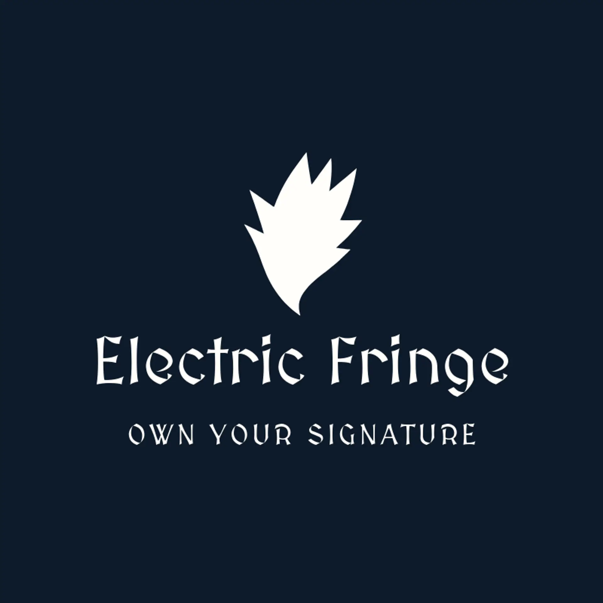 Electric Fringe logo for anime character