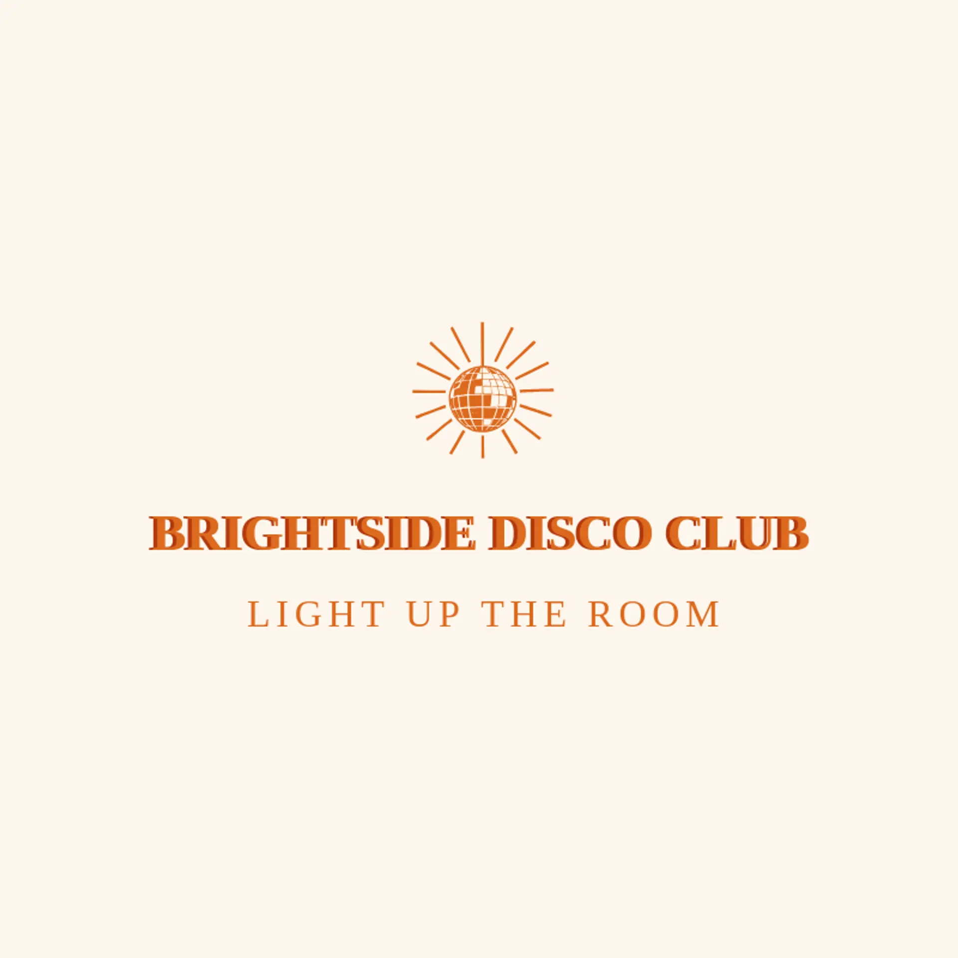 Brightside Disco Club logo for disco